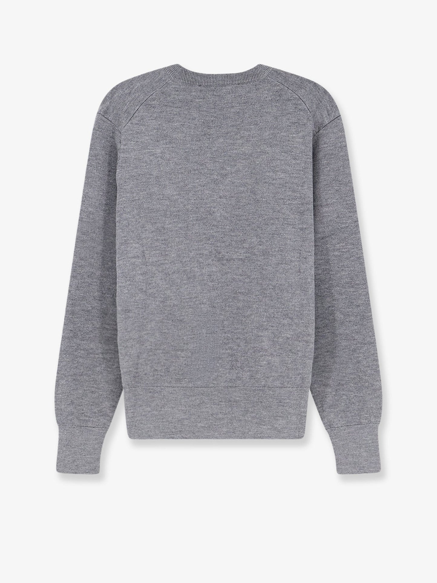Ami Paris Men Wool Cardigan With Iconic Embroidery AMI PARIS