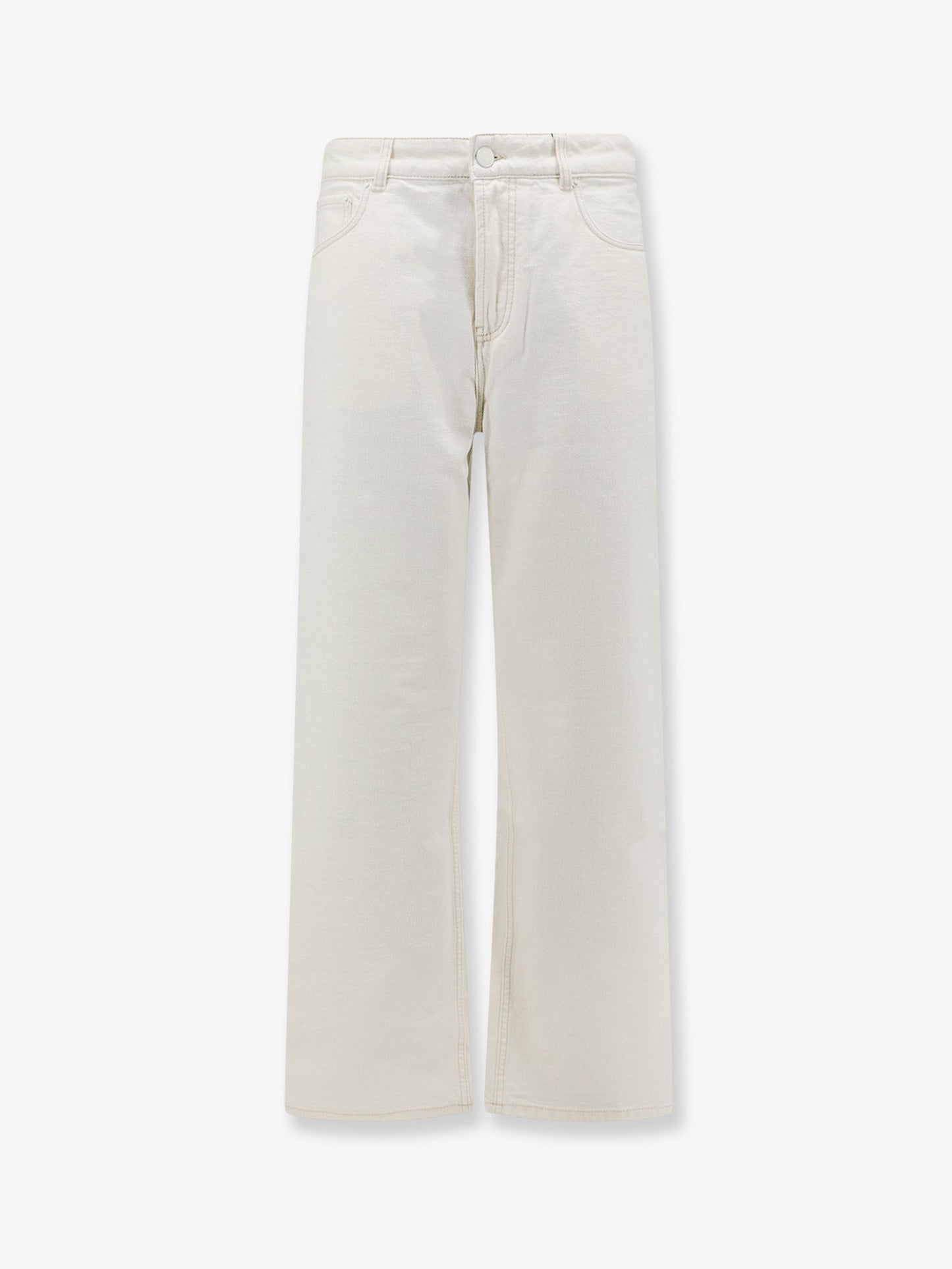 Ami Paris Men White Denim Trousers AMI PARIS