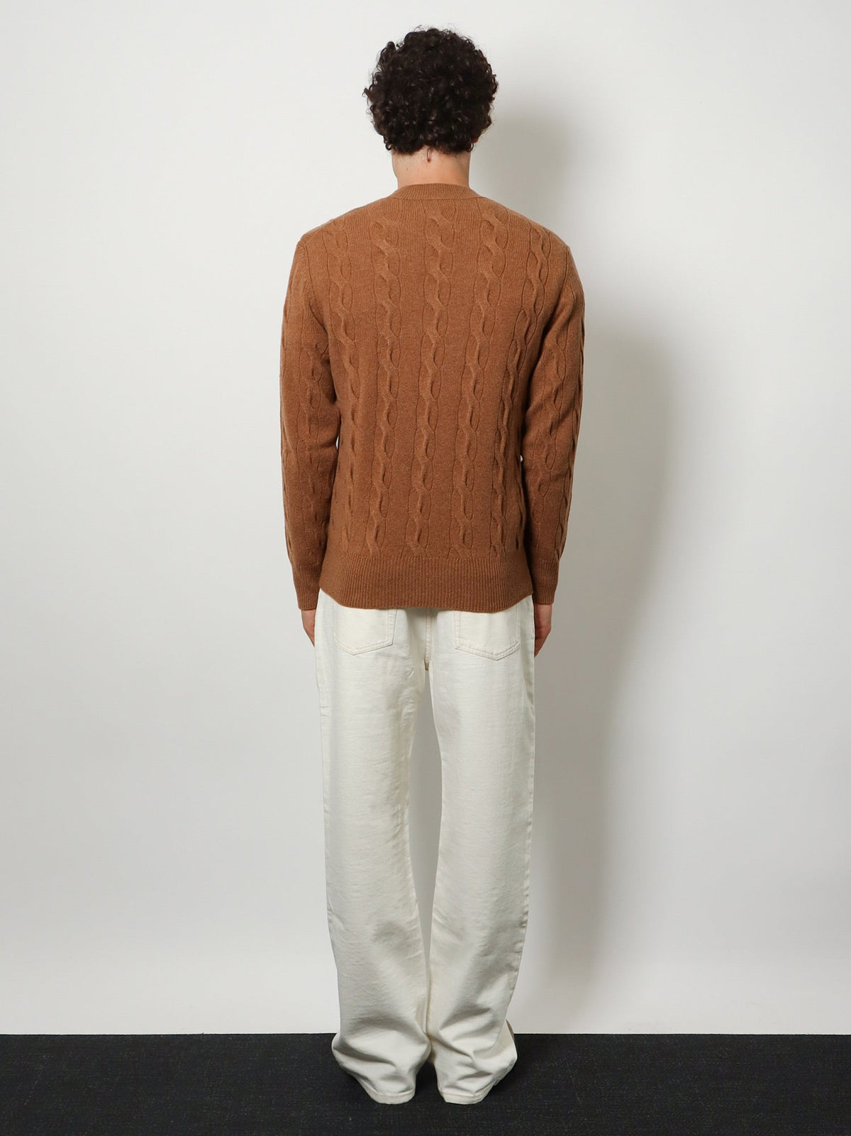 Ami Paris Men White Denim Trousers AMI PARIS