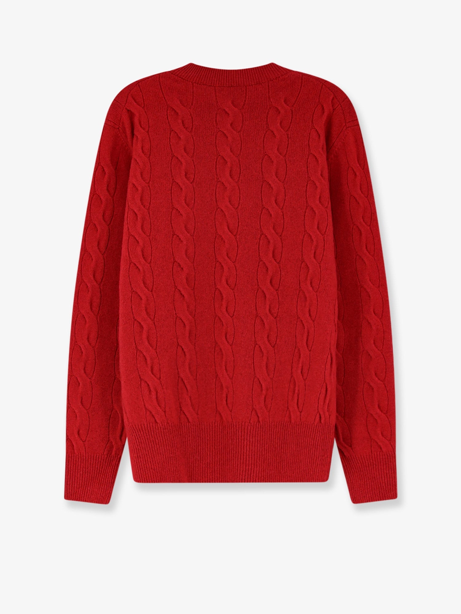 Ami Paris Men Wool Sweater With Cable Knit AMI PARIS