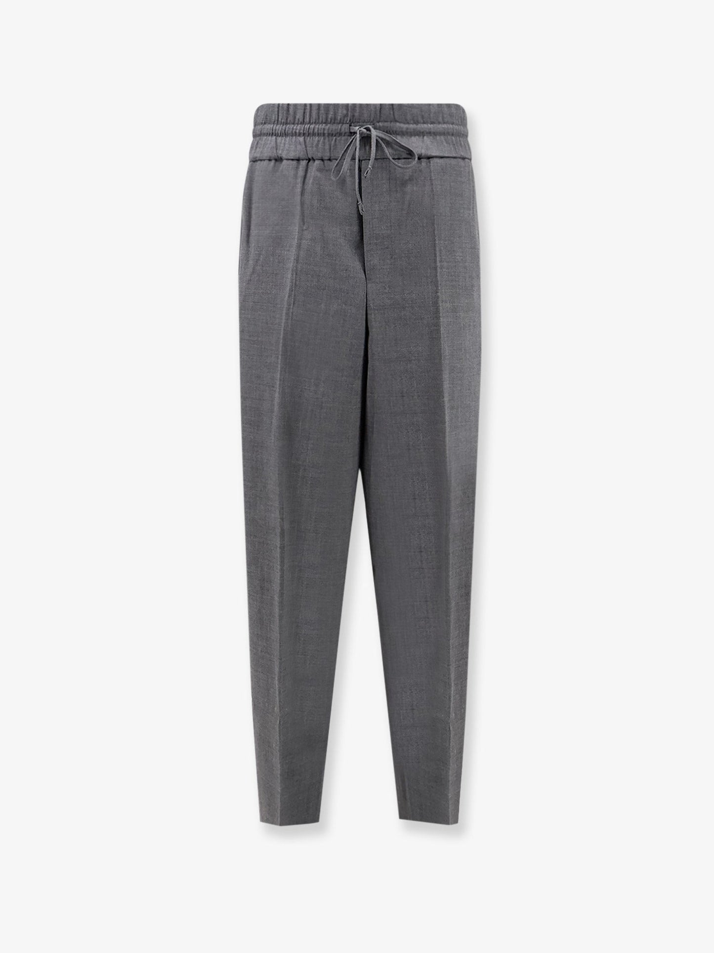 Ami Paris Men Virgin Wool Trousers With Elastic AMI PARIS