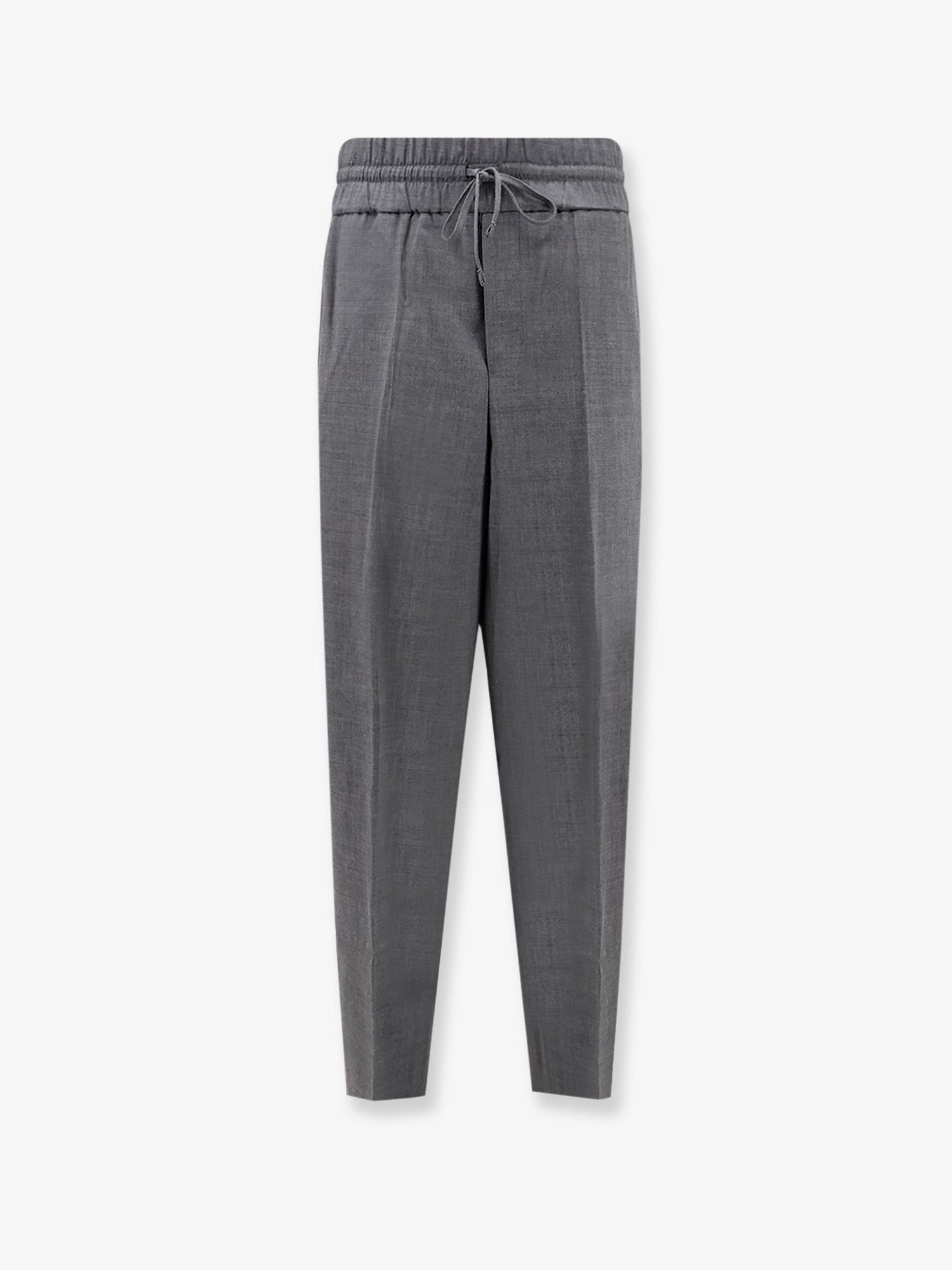 Ami Paris Men Virgin Wool Trousers With Elastic AMI PARIS