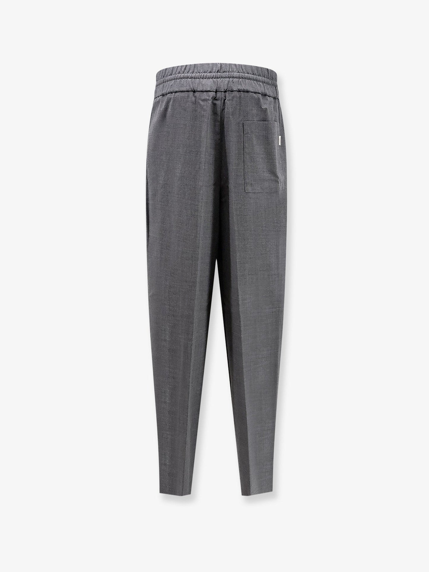 Ami Paris Men Virgin Wool Trousers With Elastic AMI PARIS