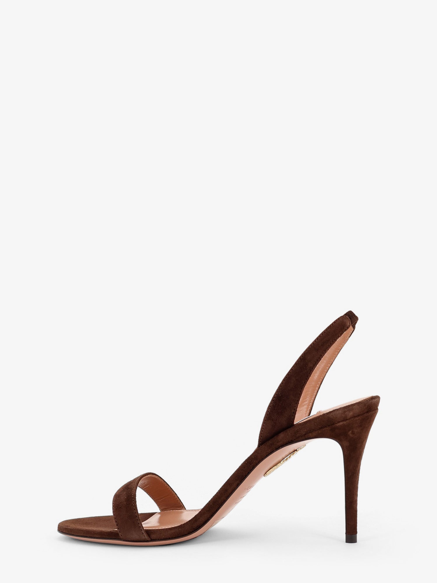 Aquazzura Women So Nude Suede Sandals AQUAZZURA