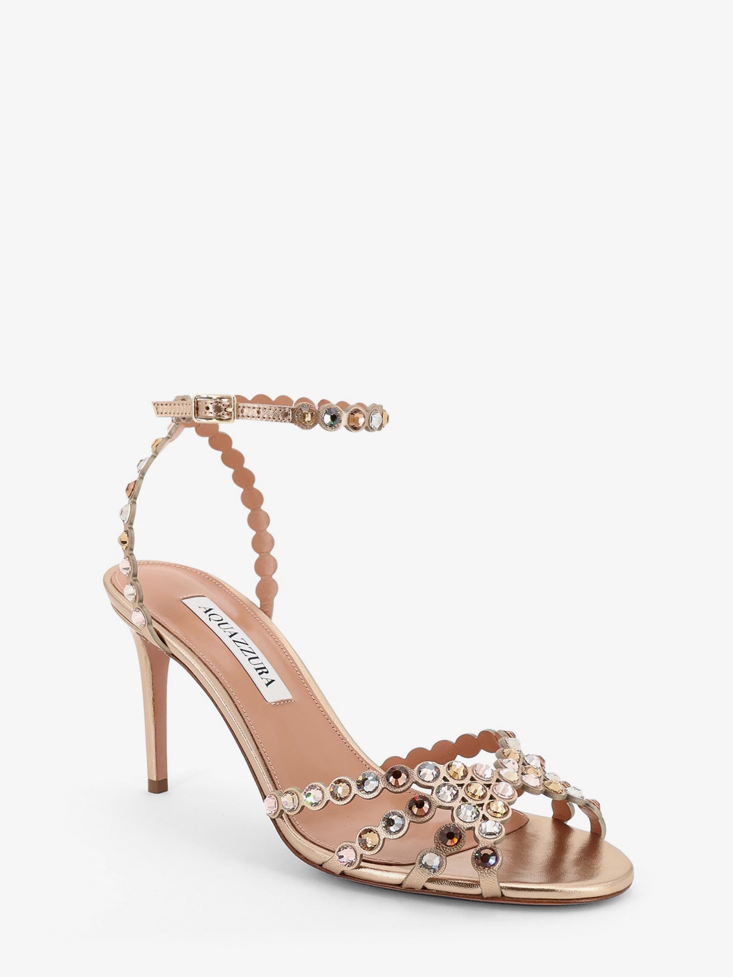Aquazzura Women Tequila Sandals With Crystal Detail AQUAZZURA