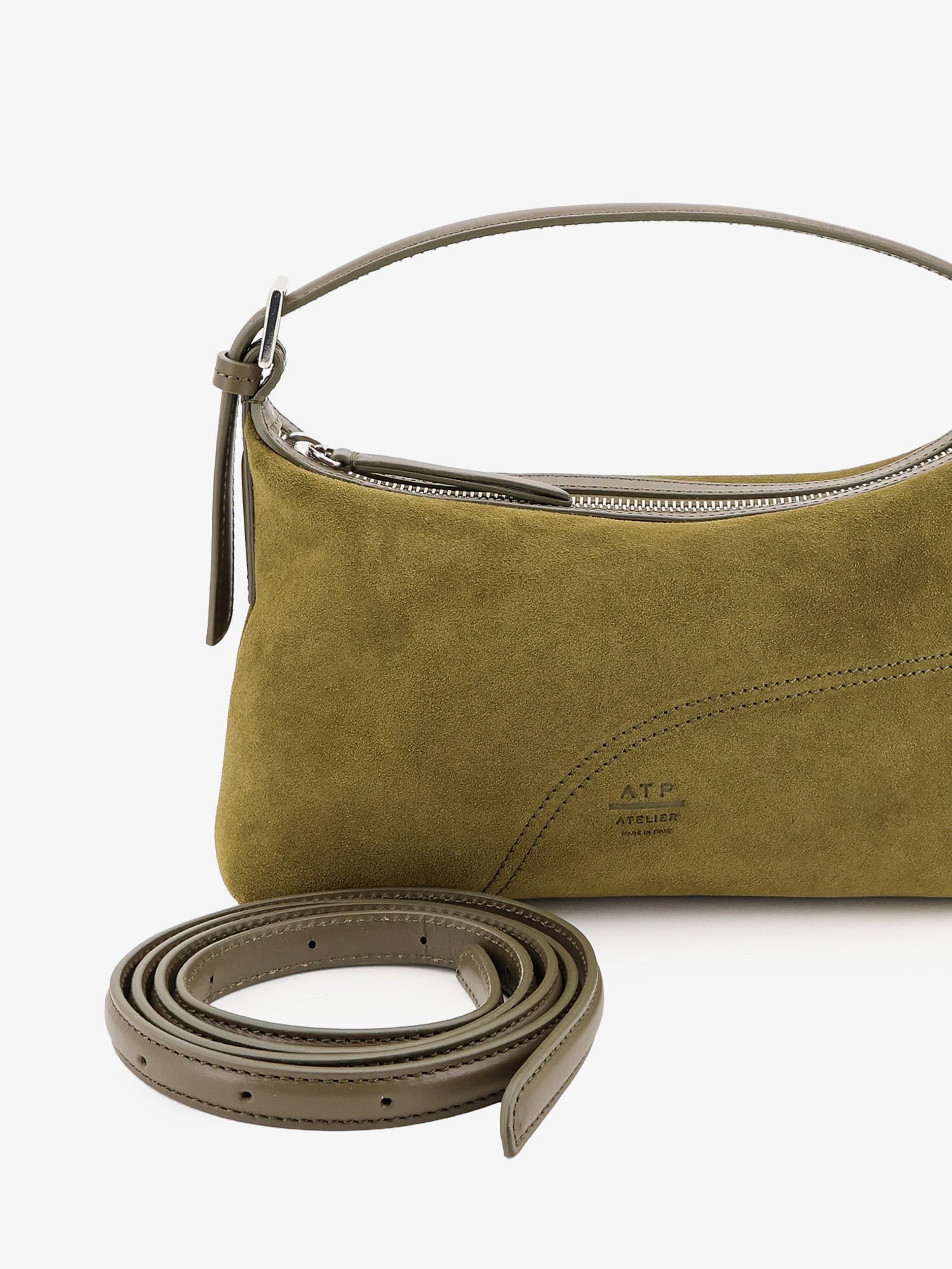 Atp Atelier Women Vadena Vegetable Suede Leather Shoulder Bag ATP ATELIER