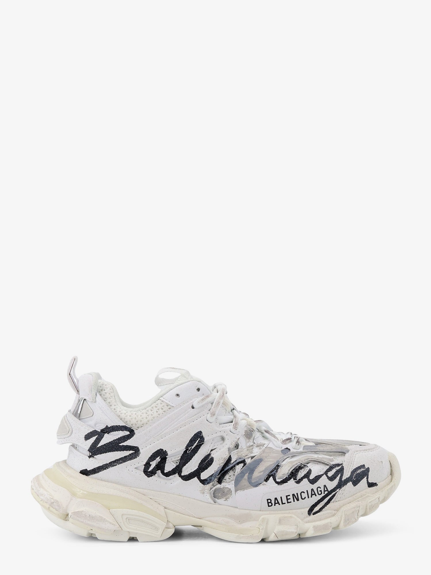 Balenciaga Women Track Signature Sneakers With Side Logo Print BALENCIAGA