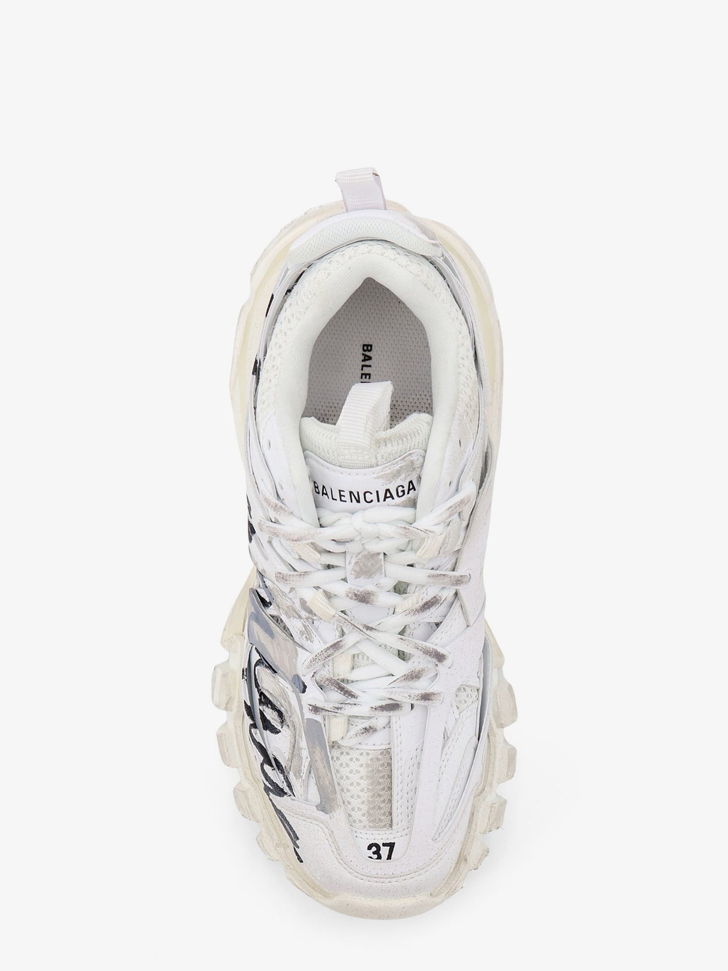 Balenciaga Women Track Signature Sneakers With Side Logo Print BALENCIAGA