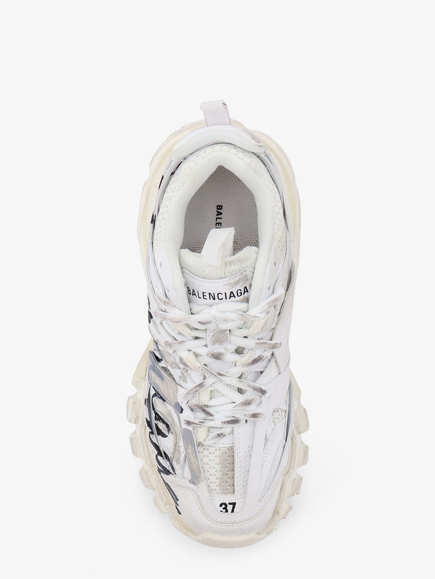 Balenciaga Women Track Signature Sneakers With Side Logo Print BALENCIAGA