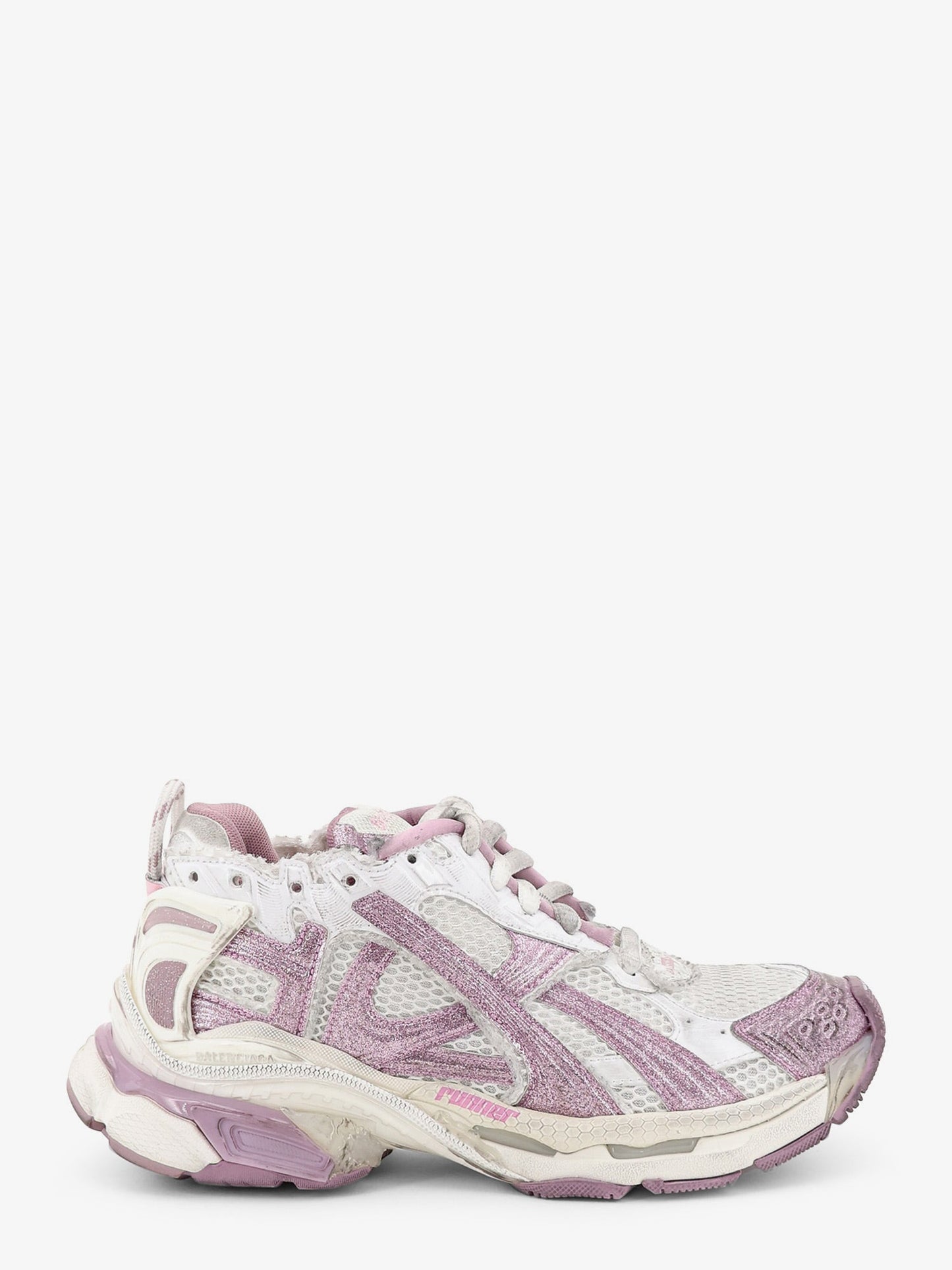 Balenciaga Women Runner Mesh Sneakers With Glitter Inserts BALENCIAGA