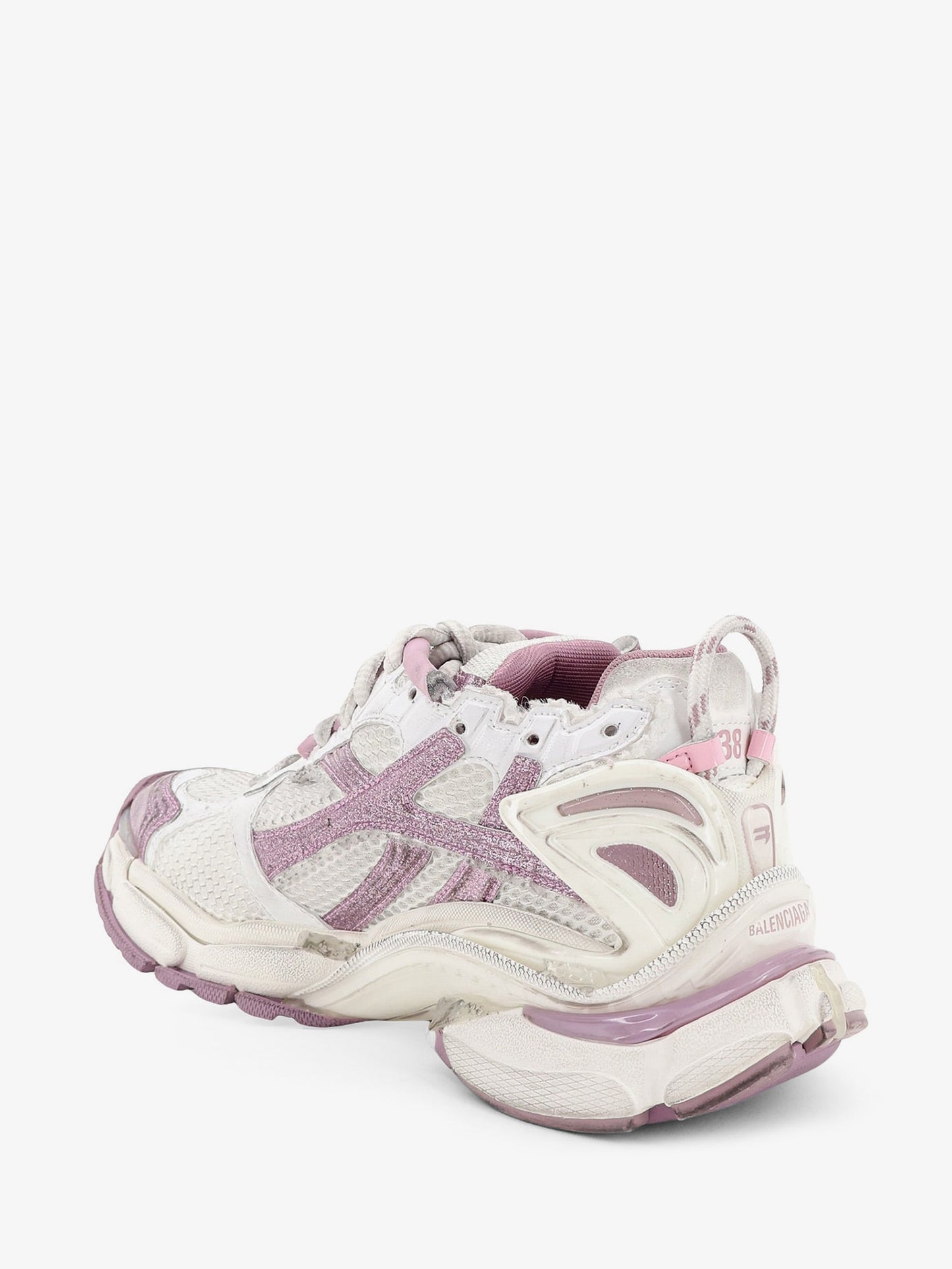 Balenciaga Women Runner Mesh Sneakers With Glitter Inserts BALENCIAGA