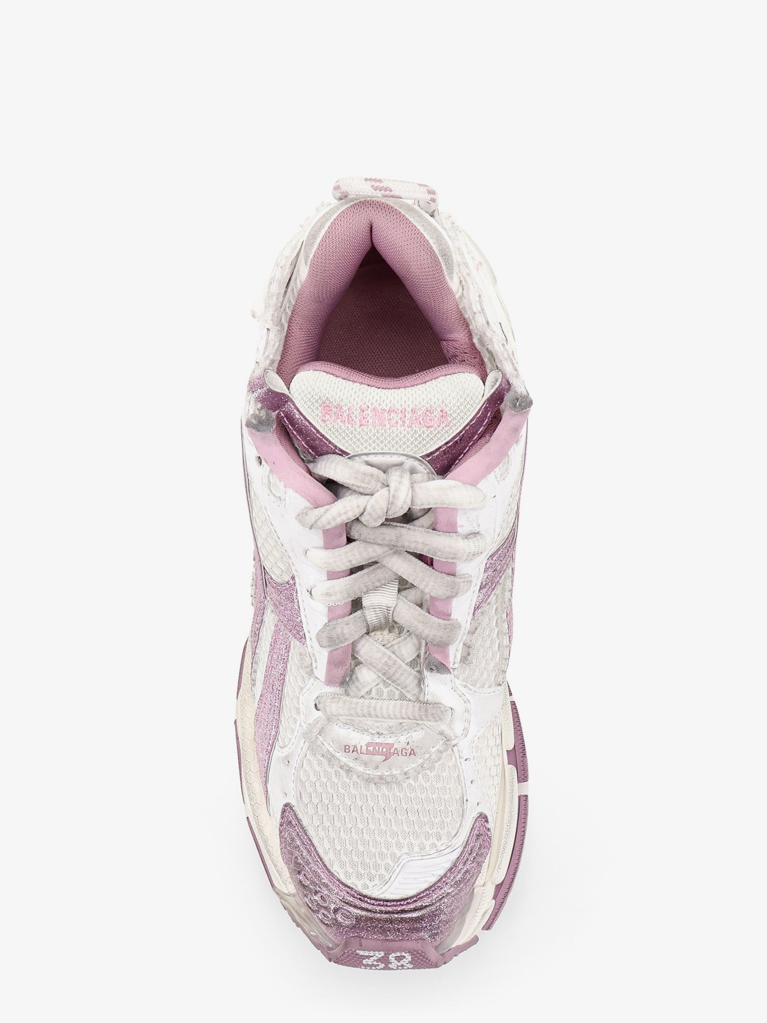 Balenciaga Women Runner Mesh Sneakers With Glitter Inserts BALENCIAGA