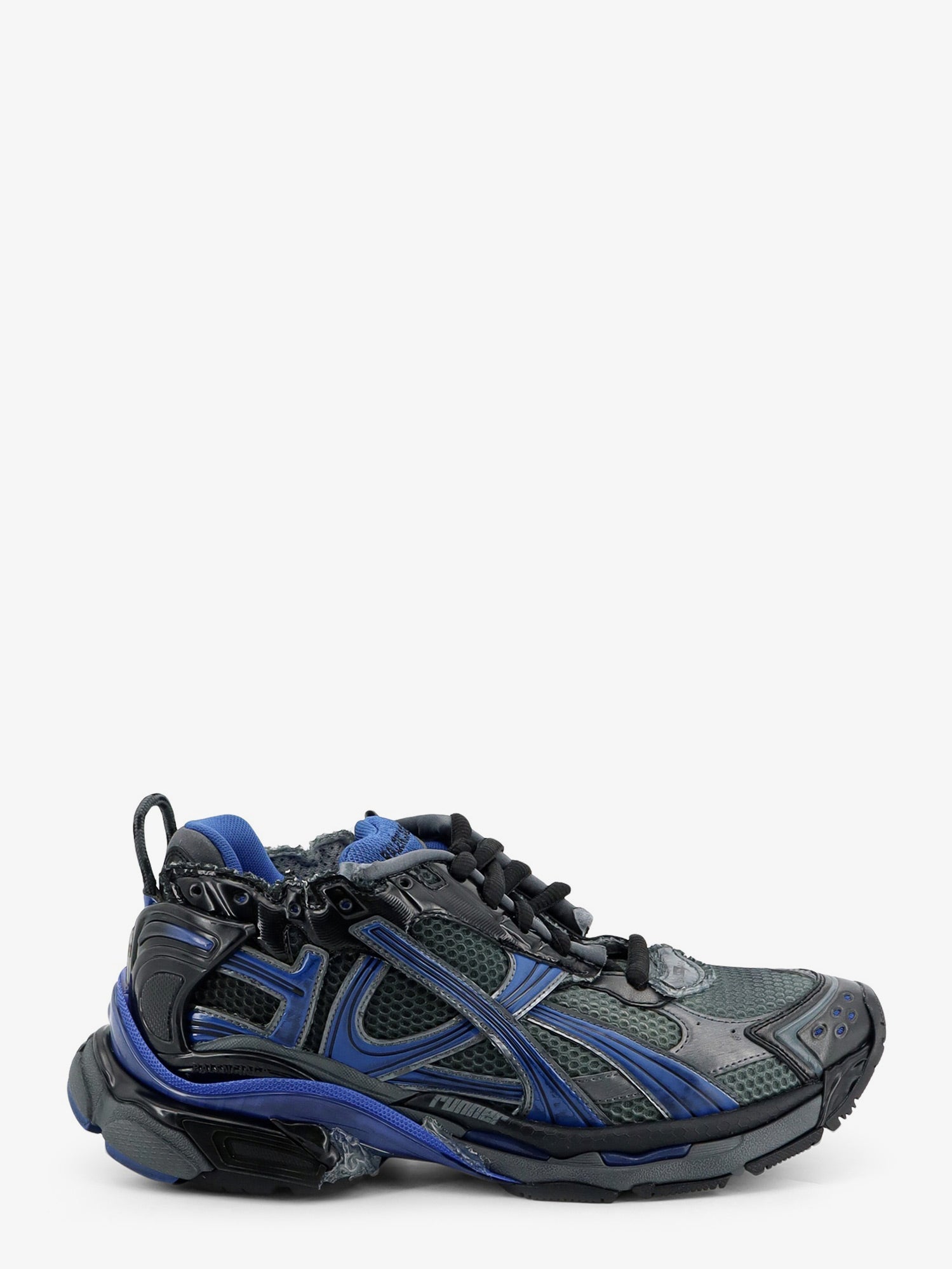 Balenciaga Men Runner Sneakers In Mesh With Contrasting Inserts BALENCIAGA