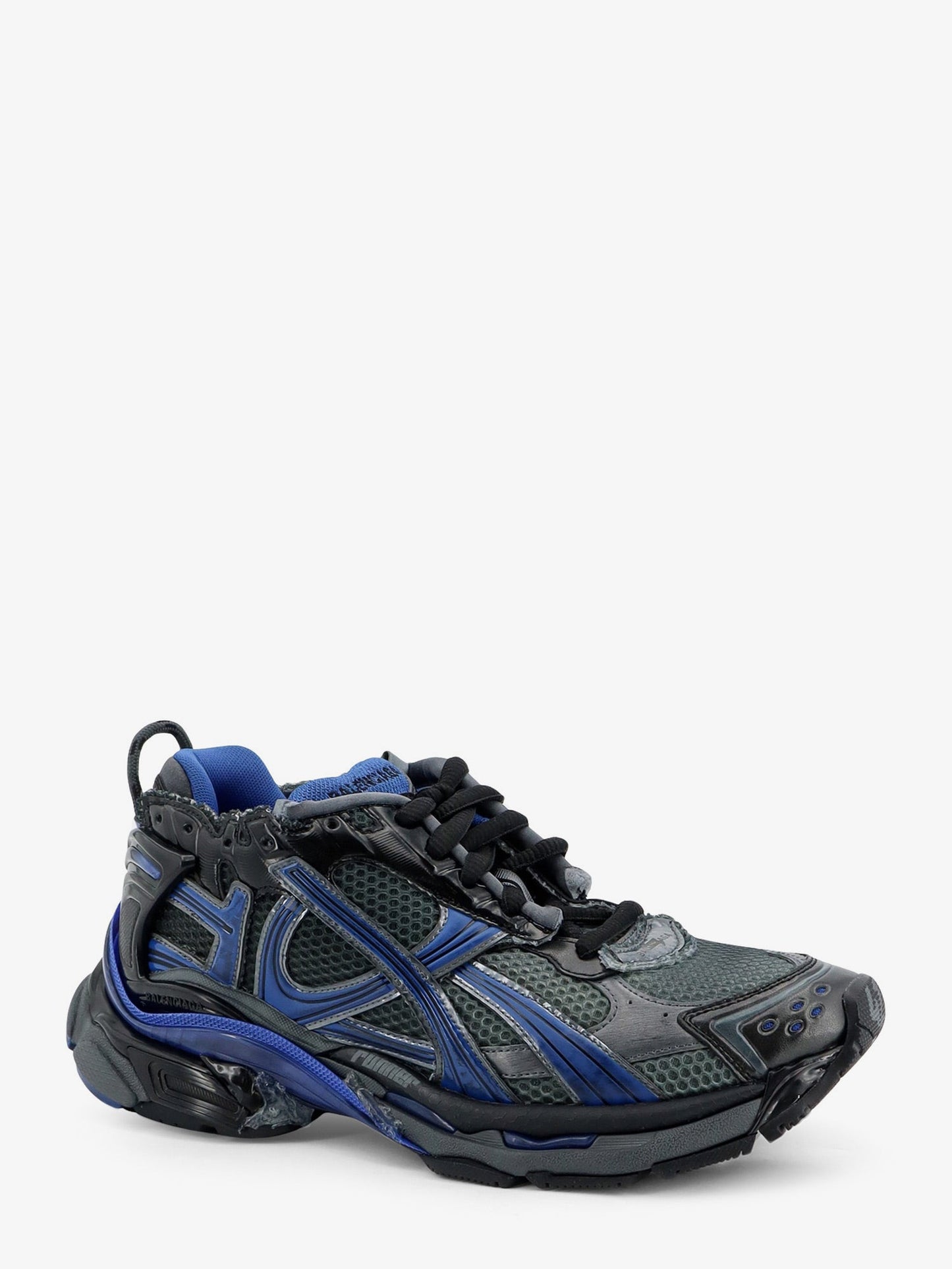 Balenciaga Men Runner Sneakers In Mesh With Contrasting Inserts BALENCIAGA