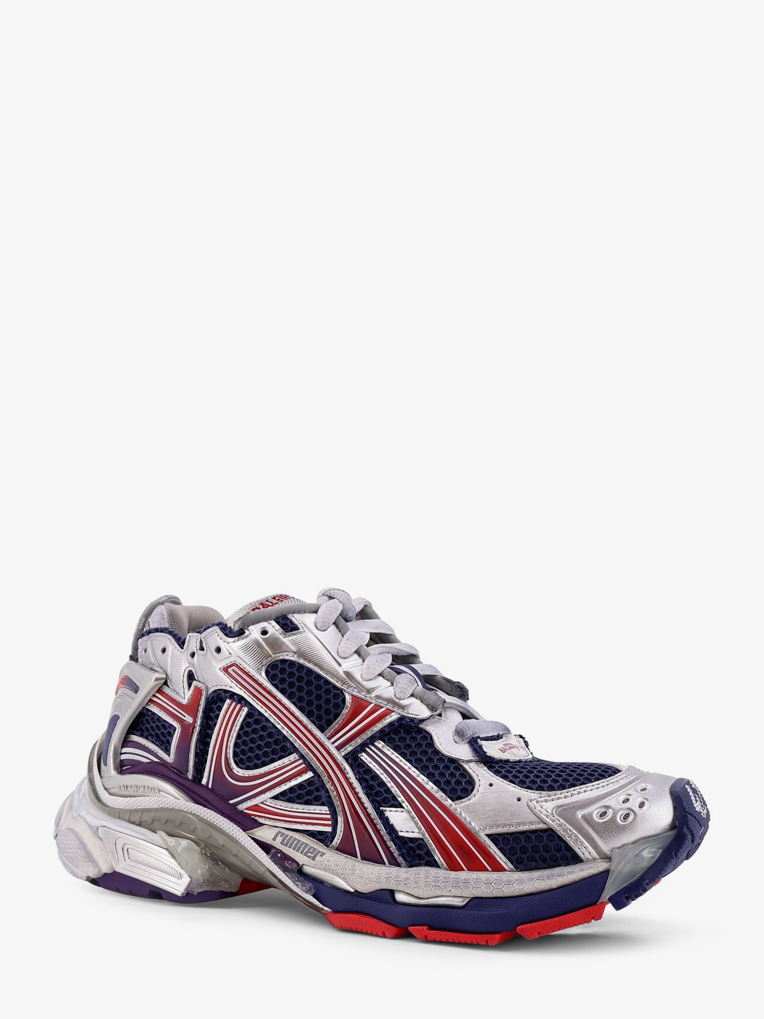 Balenciaga Men Mesh And Nylon Runner Sneakers BALENCIAGA