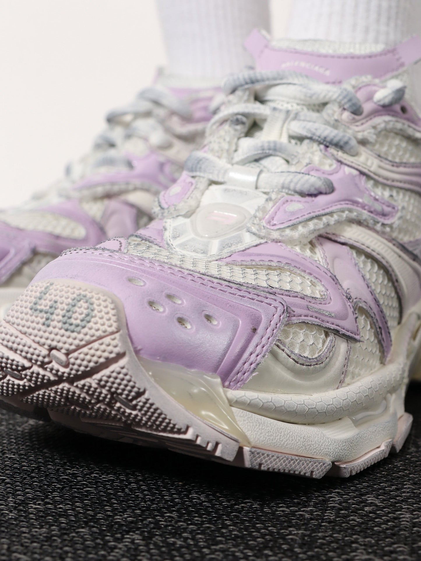 Balenciaga Women Nylon And Mesh Runner 2 Sneakers BALENCIAGA