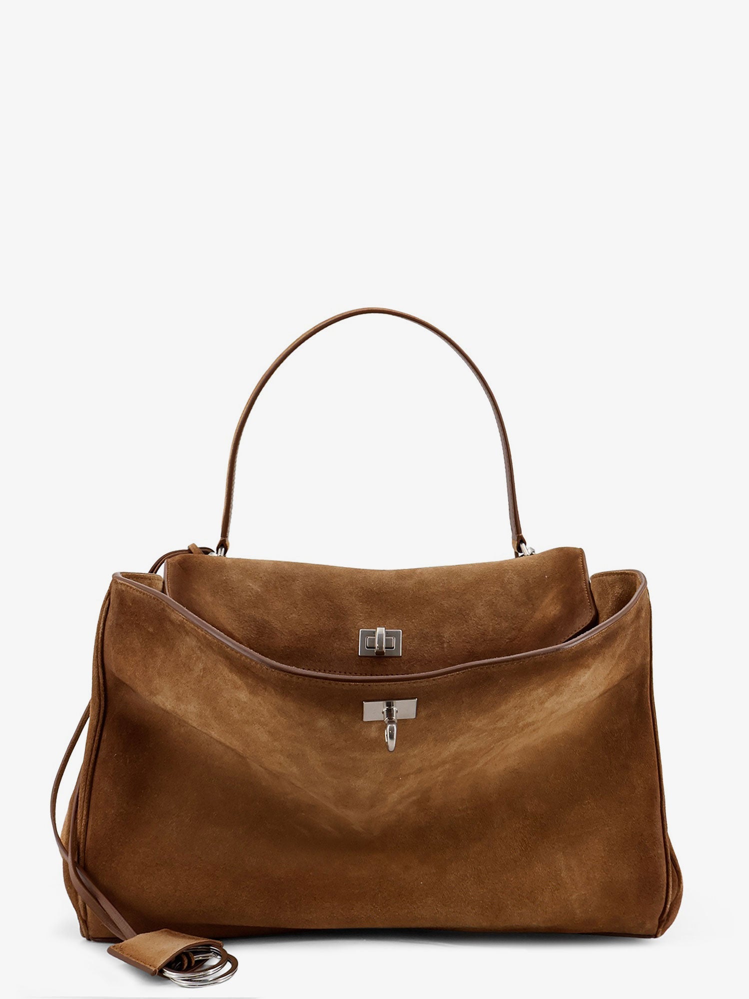 Balenciaga Women Rodeo M Suede Shoulder Bag BALENCIAGA