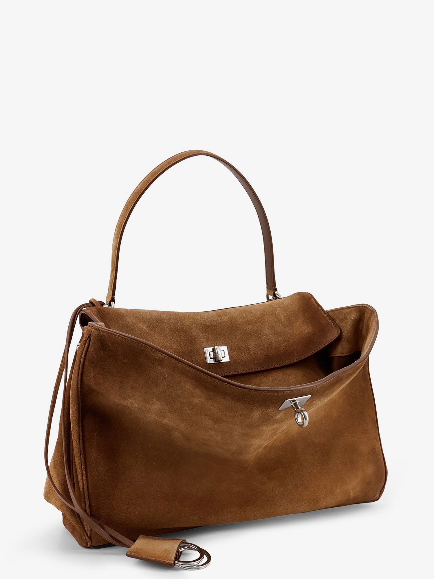 Balenciaga Women Rodeo M Suede Shoulder Bag BALENCIAGA