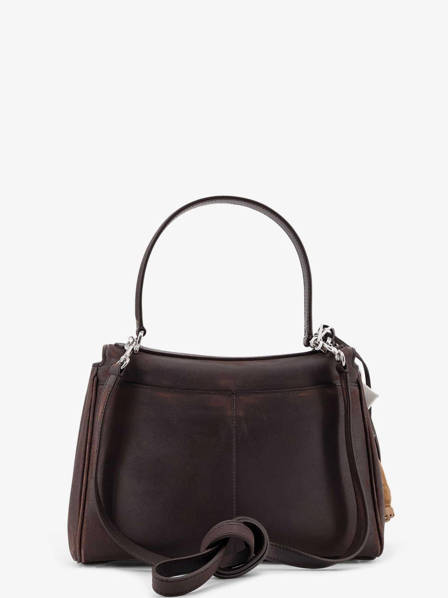 Balenciaga Women Rodeo S Leather Crossbody Bag With Vintage Motif BALENCIAGA