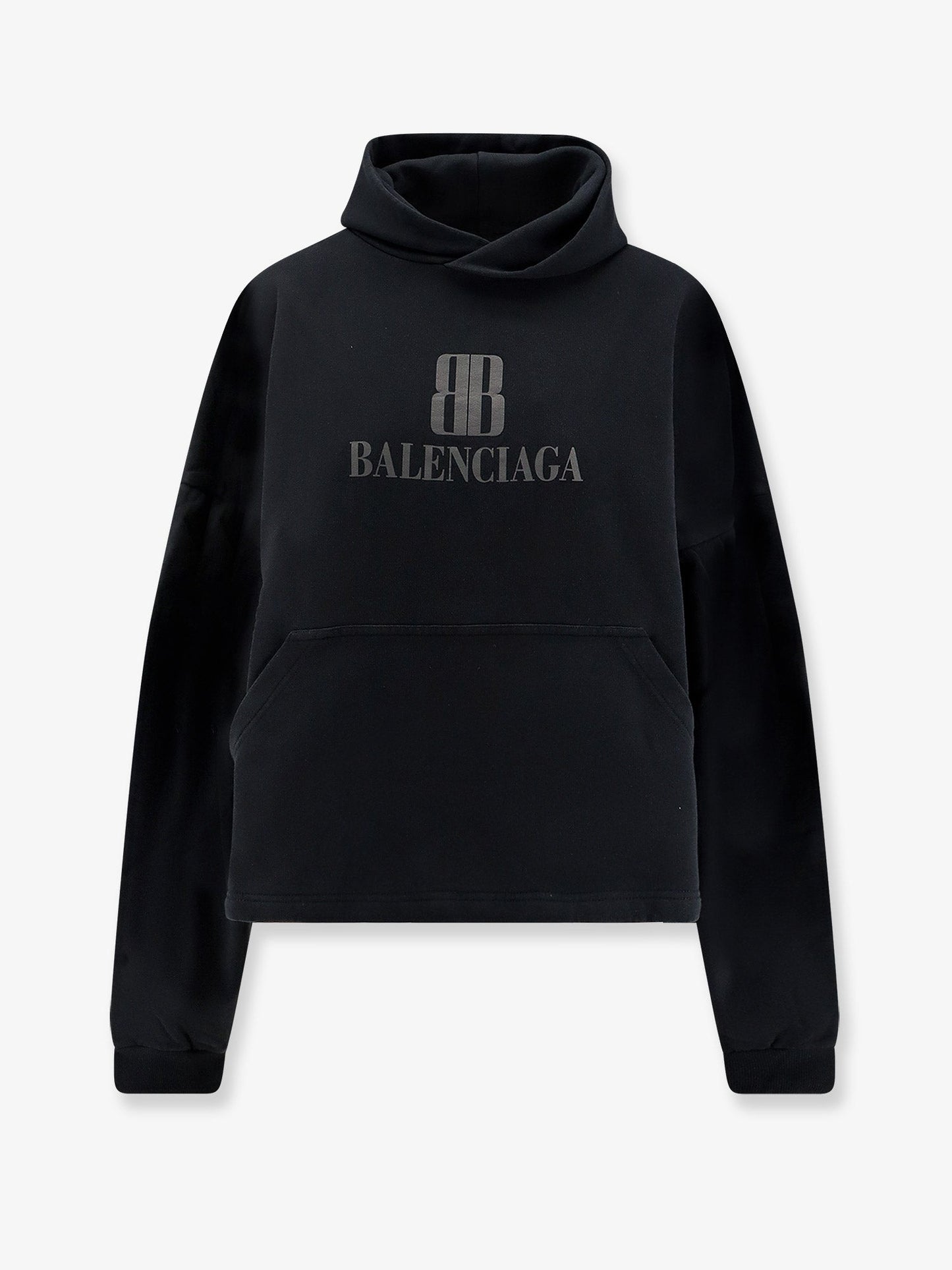 Balenciaga Women Cropped Cotton Sweatshirt BALENCIAGA