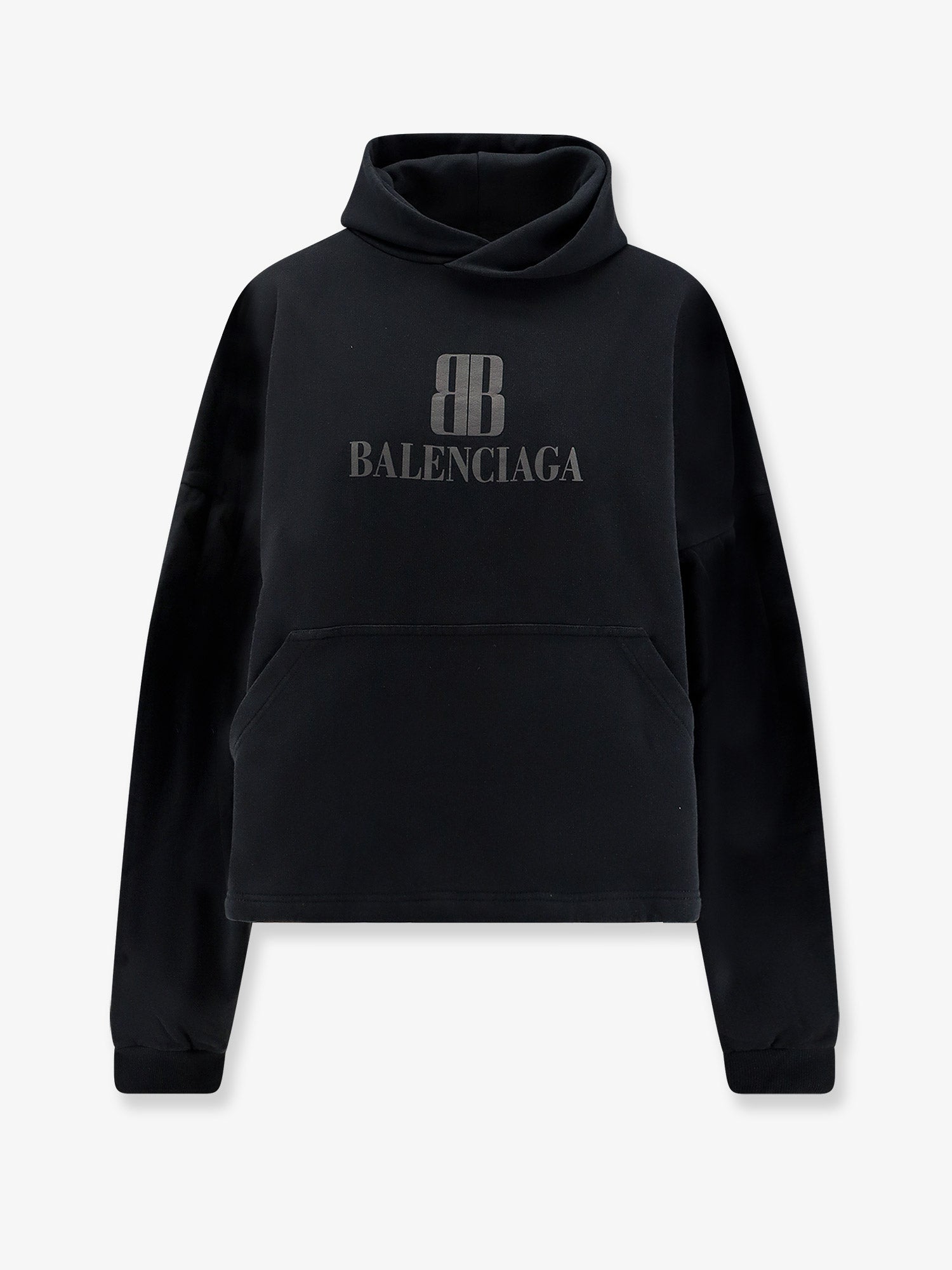 Balenciaga Women Cropped Cotton Sweatshirt BALENCIAGA