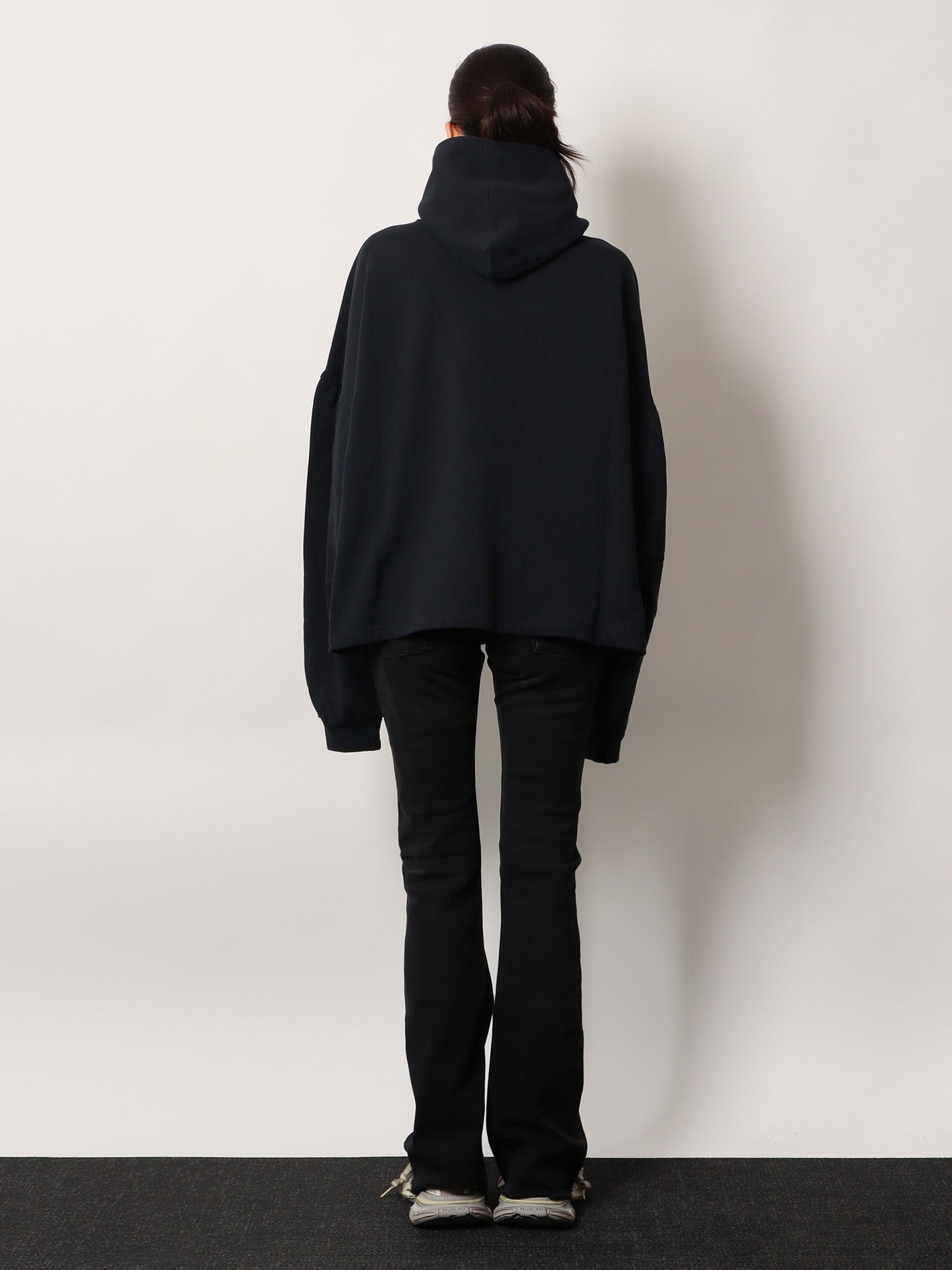 Balenciaga Women Cropped Cotton Sweatshirt BALENCIAGA