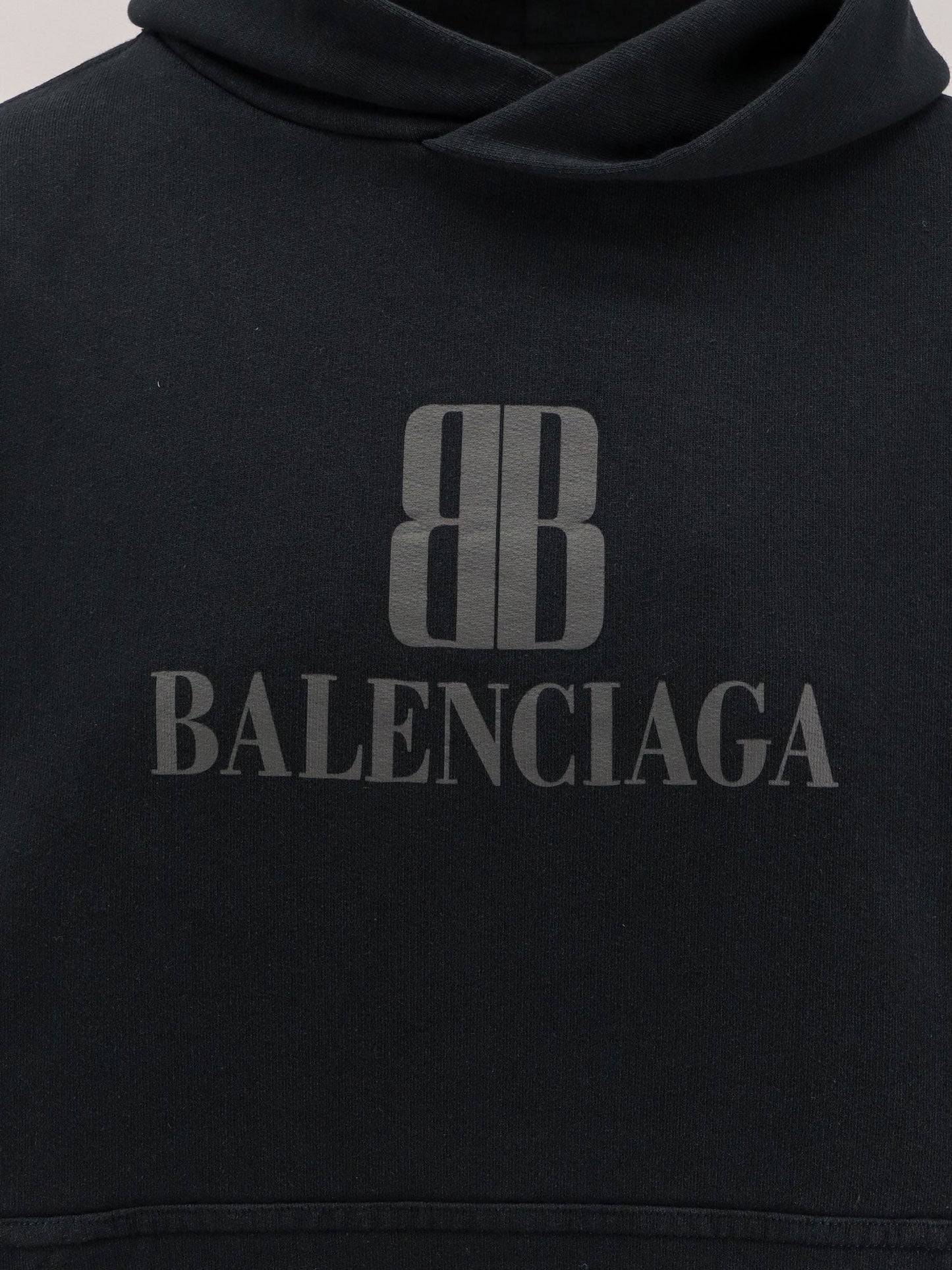 Balenciaga Women Cropped Cotton Sweatshirt BALENCIAGA