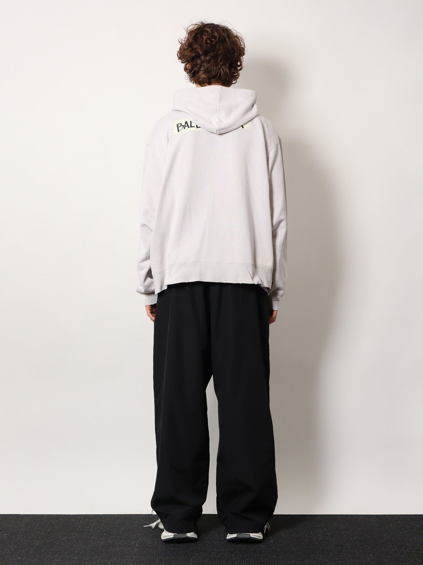 Balenciaga Men Over Zip-Up Hoodie Cotton Sweatshirt BALENCIAGA
