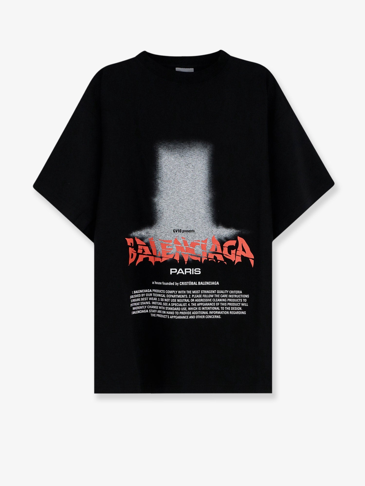 Balenciaga Men The Door Cotton T-Shirt BALENCIAGA