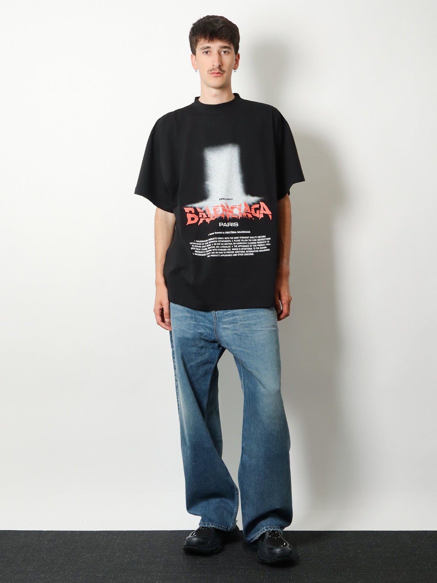 Balenciaga Men The Door Cotton T-Shirt BALENCIAGA