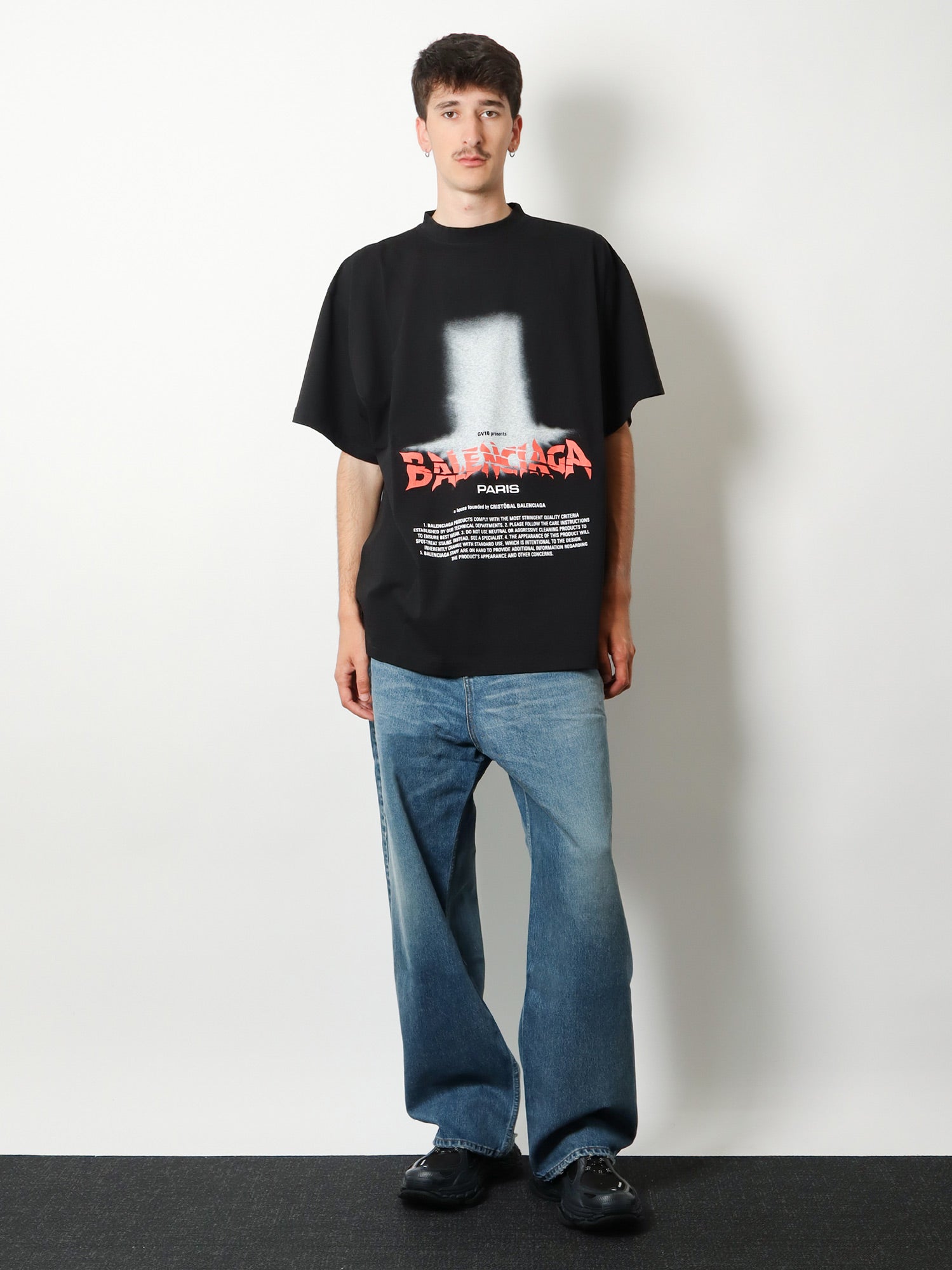 Balenciaga Men The Door Cotton T-Shirt BALENCIAGA