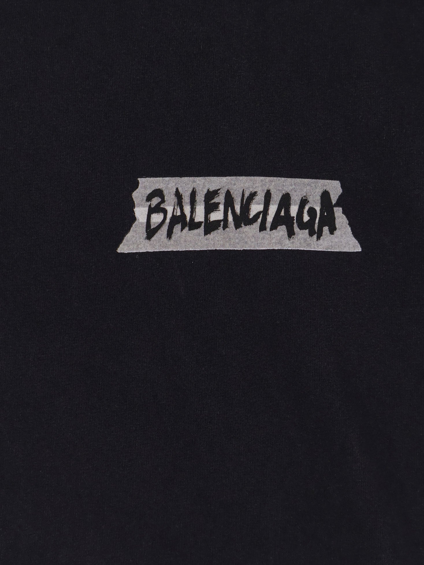 Balenciaga Women Used Effect Cotton T-Shirt BALENCIAGA