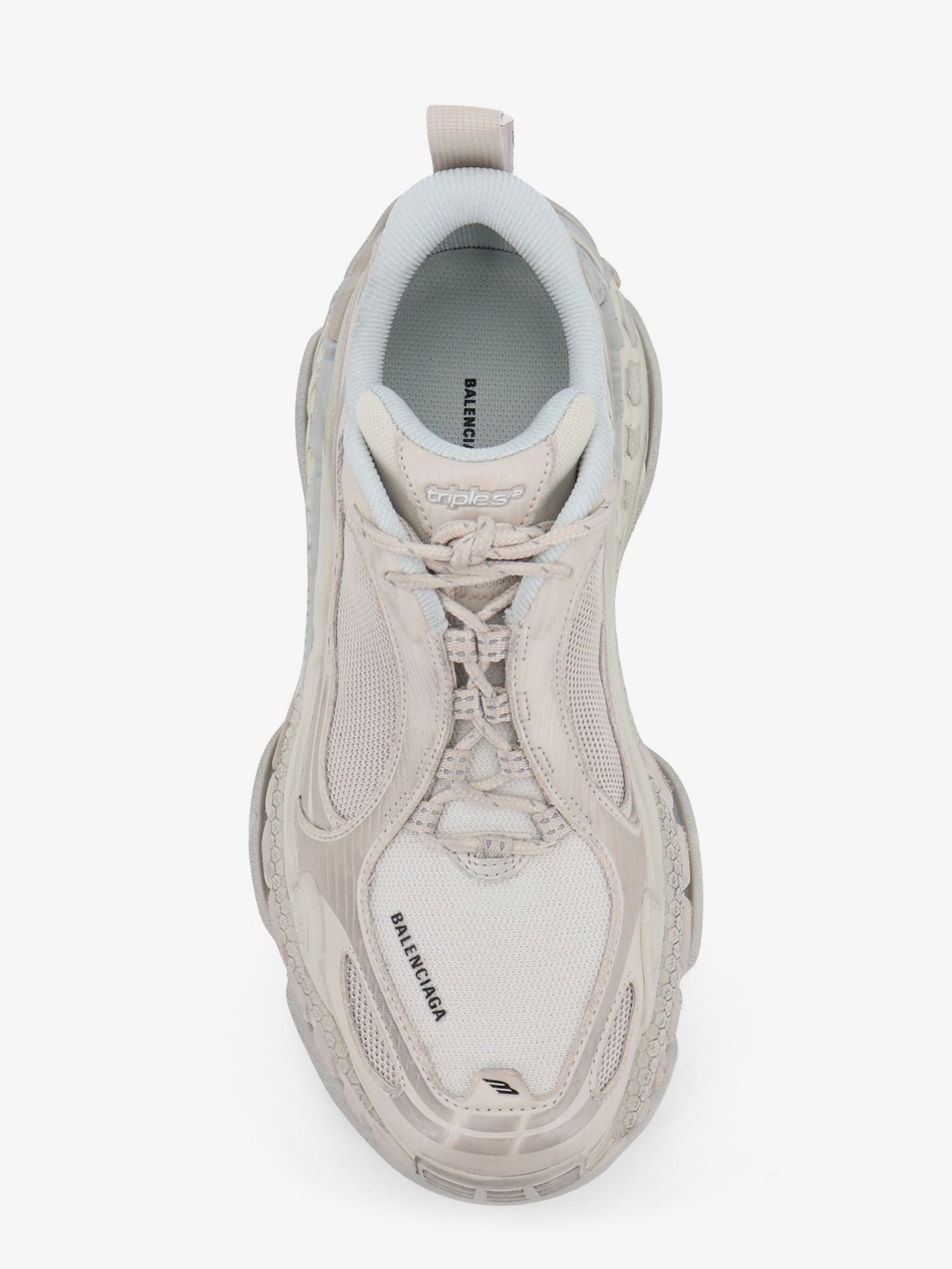 Balenciaga Women Triple S.2 Gandient Mesh And Nylon Inserts With Used-Effect BALENCIAGA