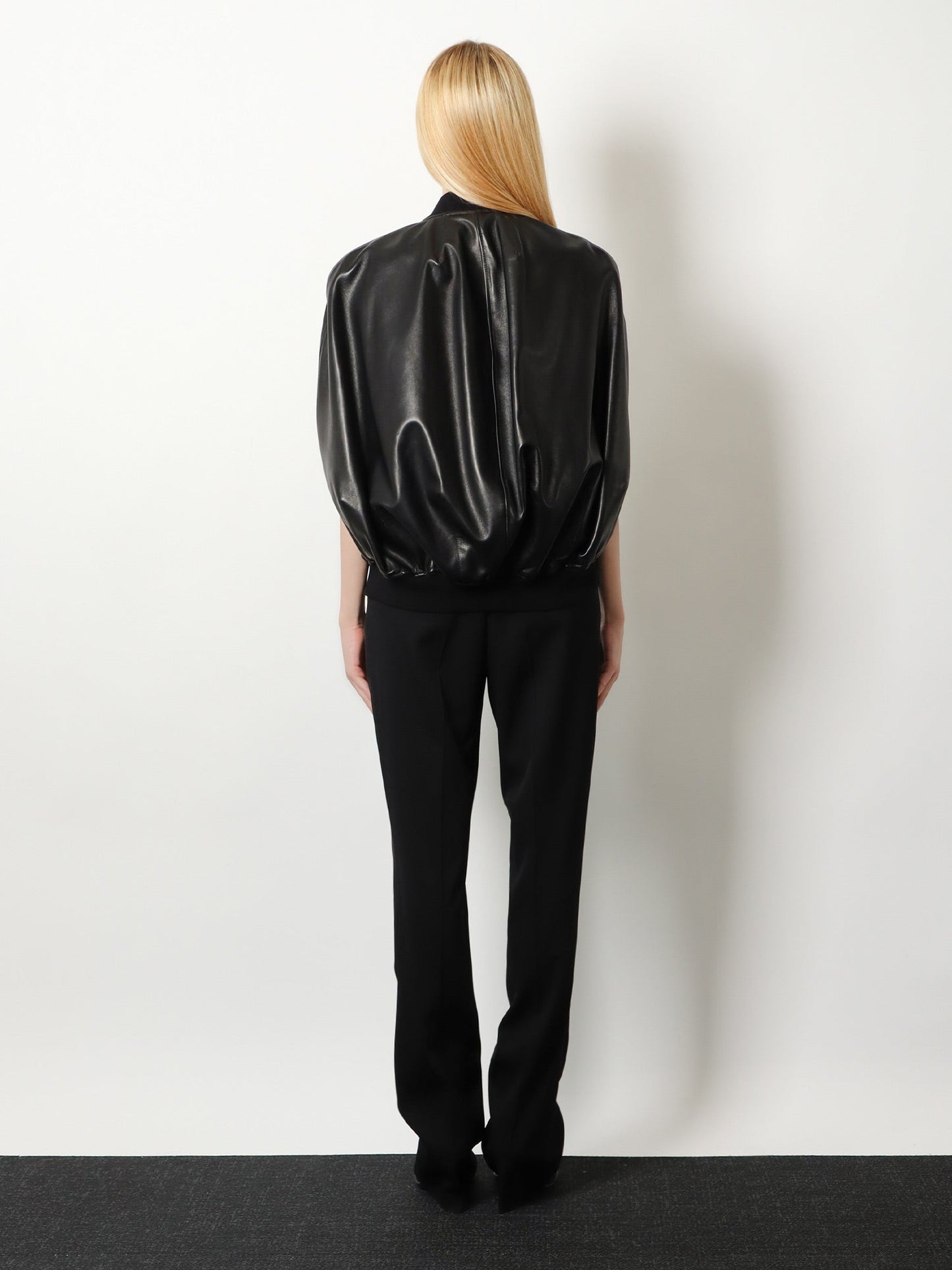 Balenciaga Women Sleeveless Leather Jacket BALENCIAGA