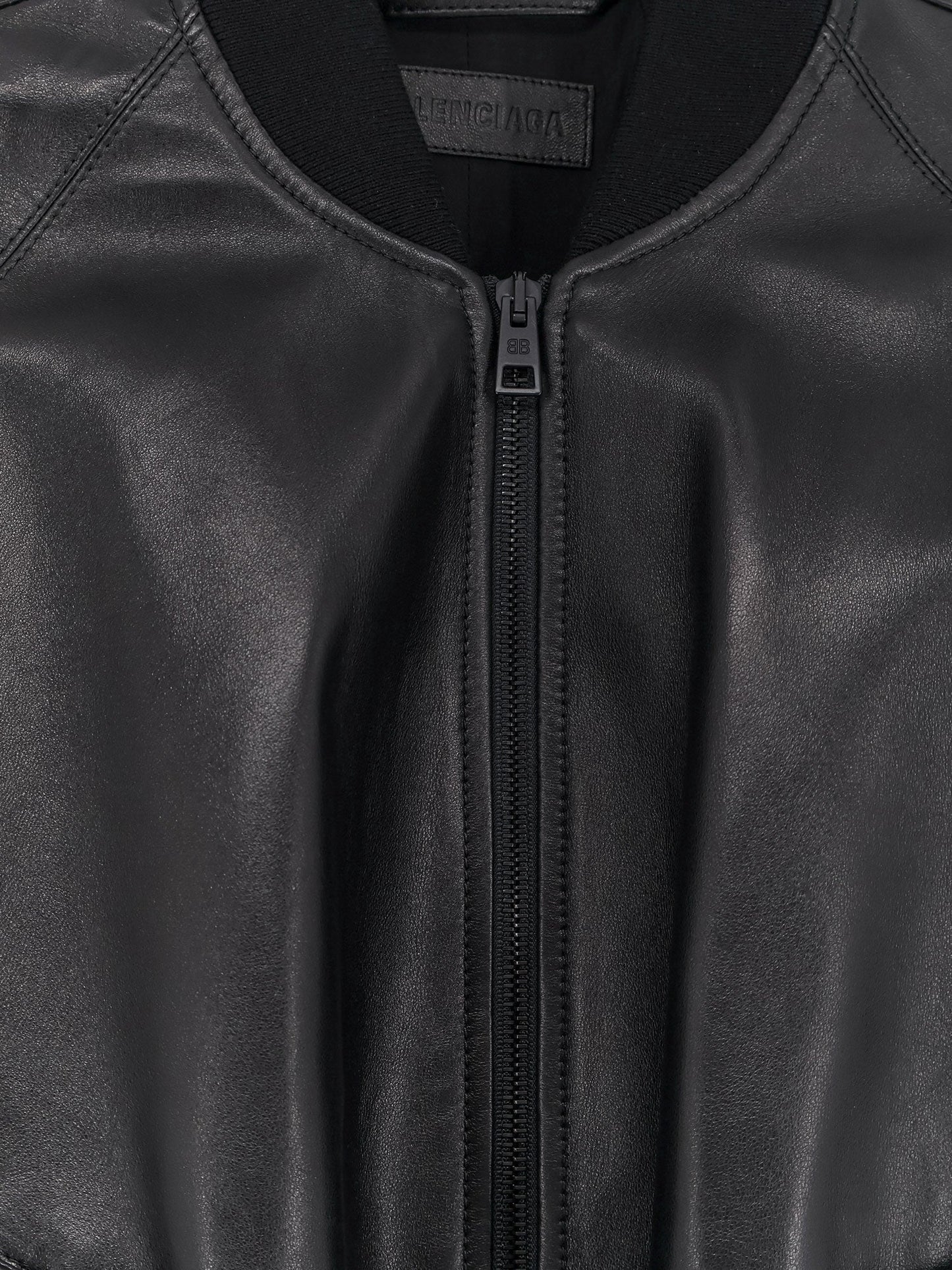 Balenciaga Women Sleeveless Leather Jacket BALENCIAGA