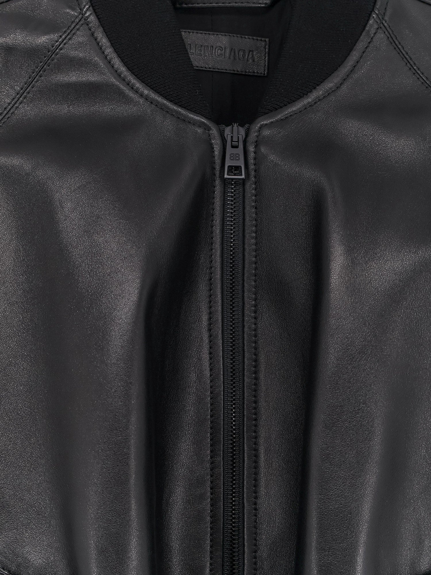 Balenciaga Women Sleeveless Leather Jacket BALENCIAGA