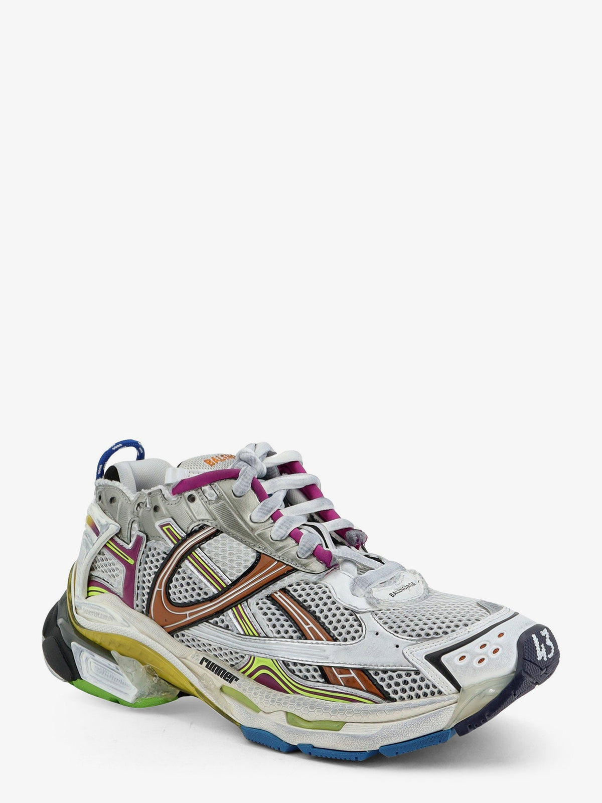 Balenciaga Men Runner Sneakers In Mesh And Nylon BALENCIAGA