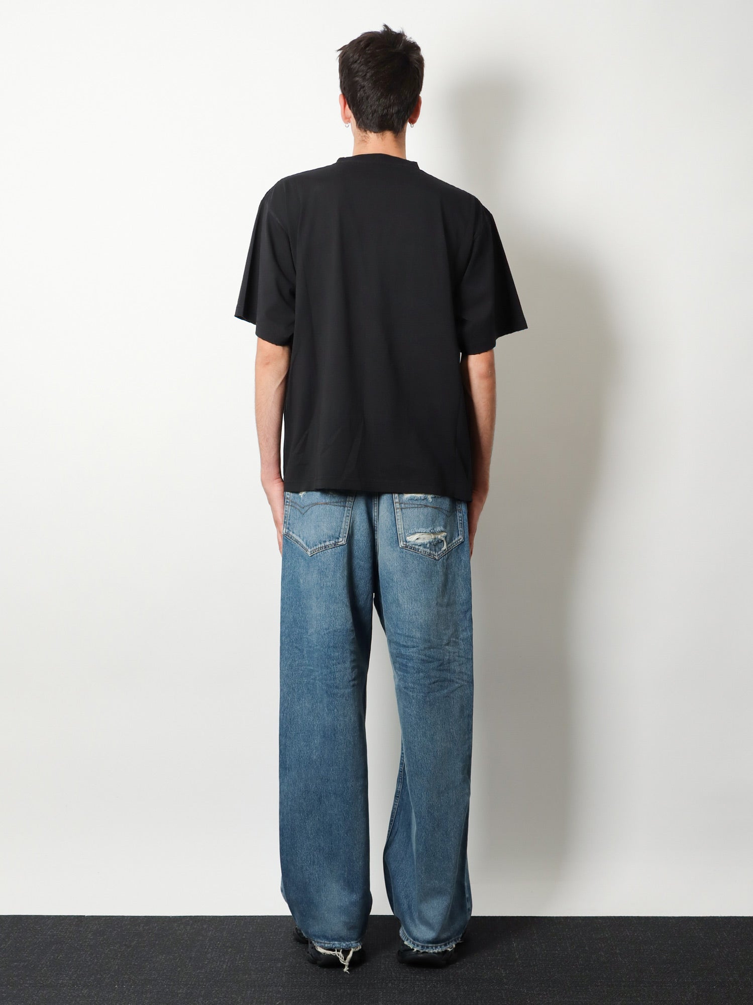 Balenciaga Men Cotton T-Shirt With Front Print BALENCIAGA