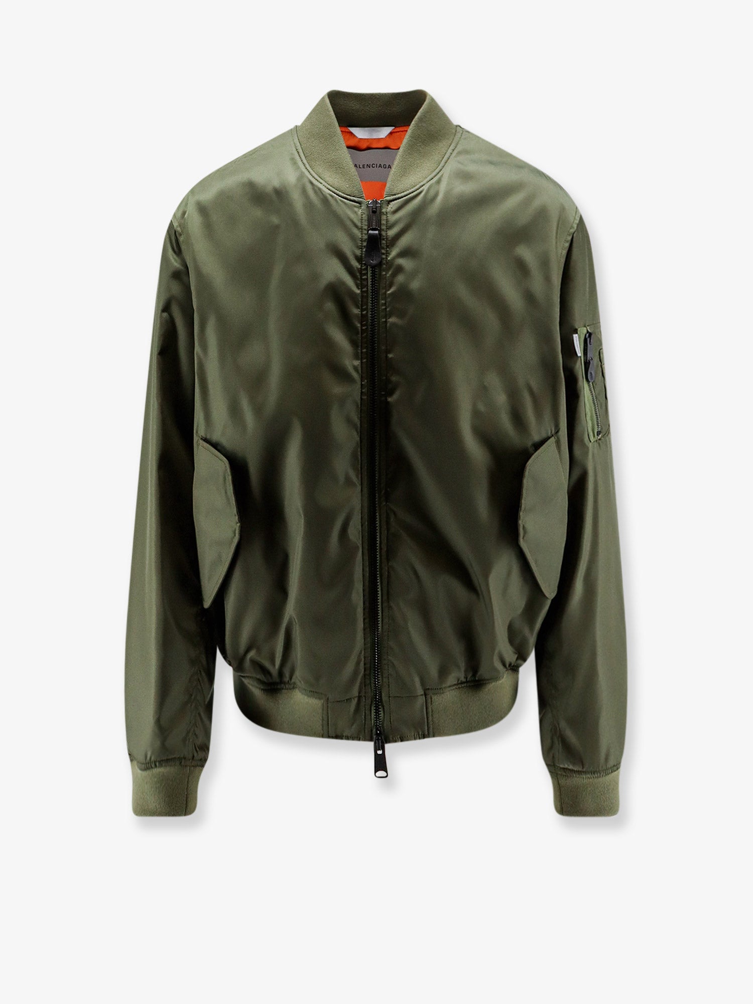 Balenciaga Men Nylon Bomber With Orange Lining BALENCIAGA