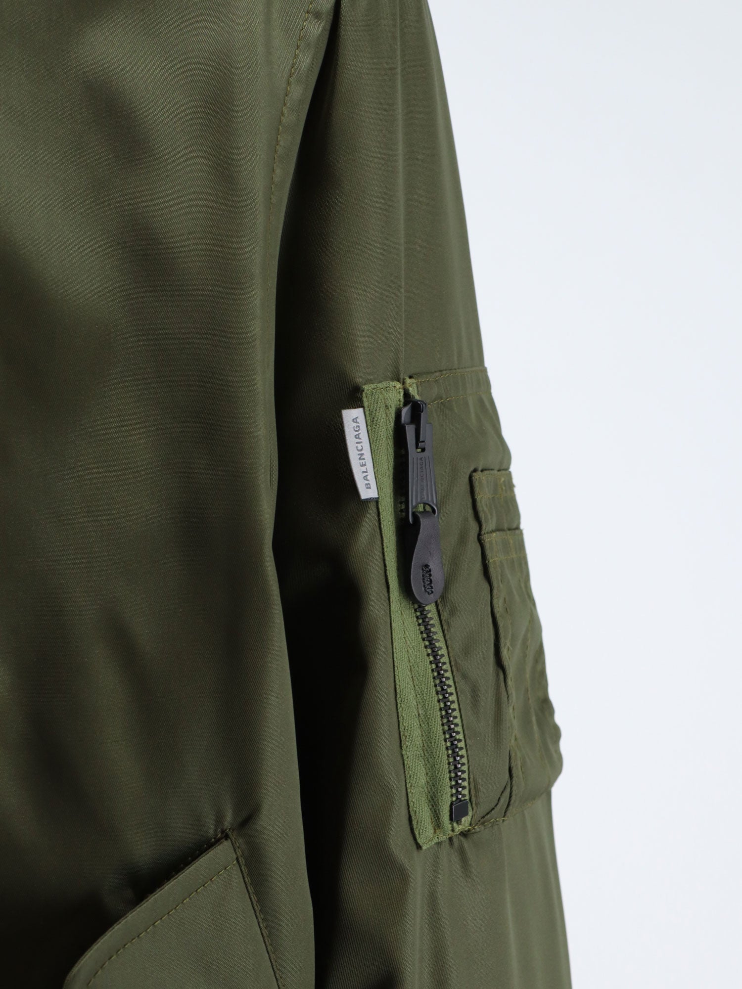 Balenciaga Men Nylon Bomber With Orange Lining BALENCIAGA