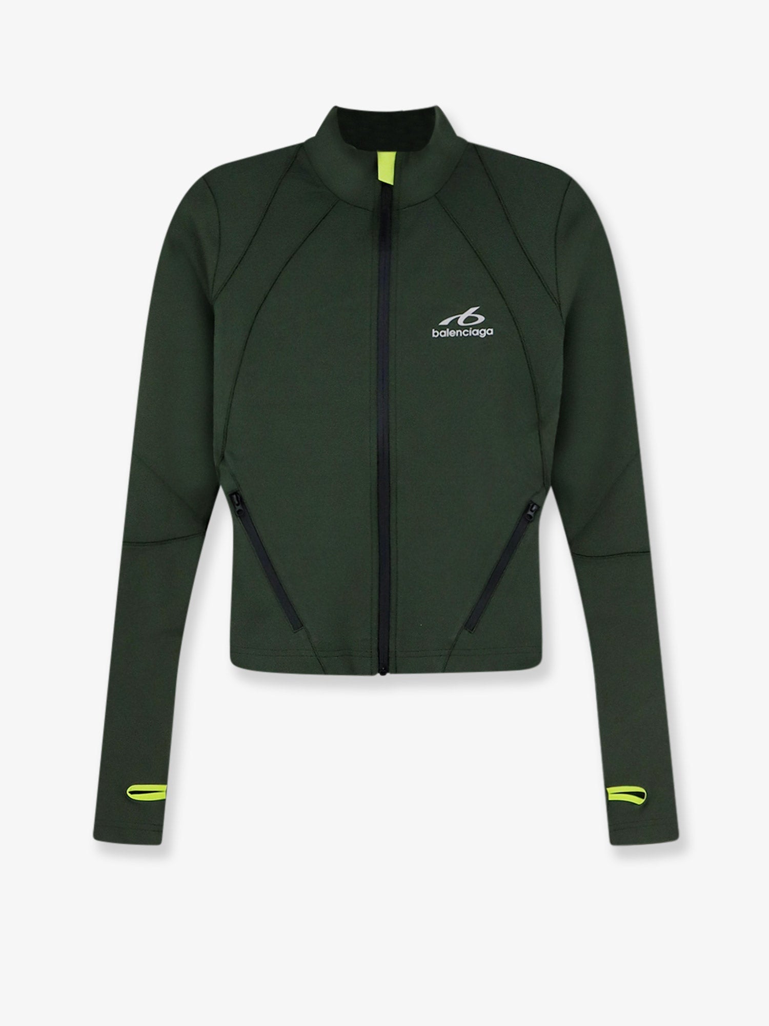 Balenciaga Women Fitted Zip-Up Sweatshirt BALENCIAGA