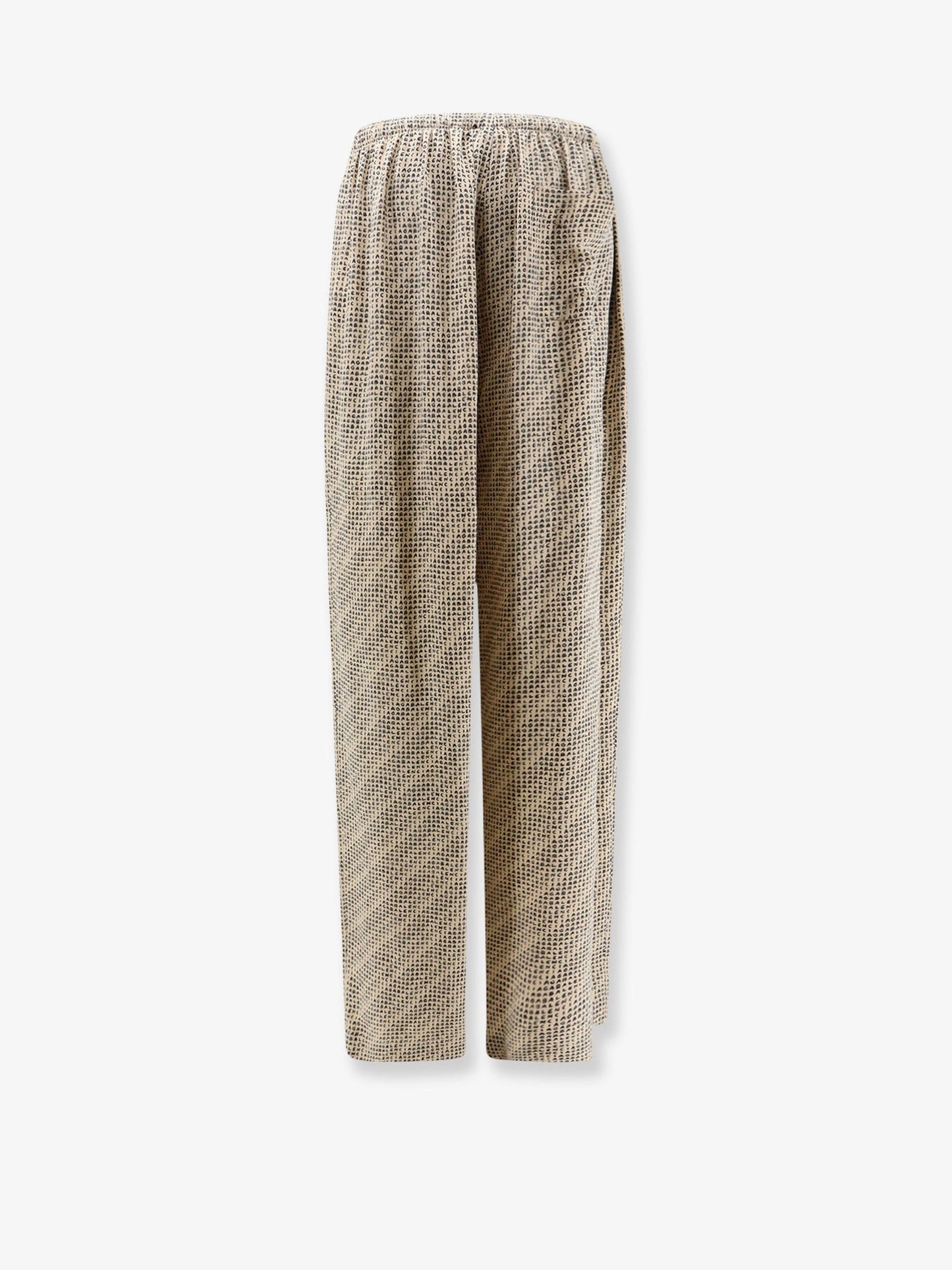 Balenciaga Women Monogram Silk Trousers BALENCIAGA