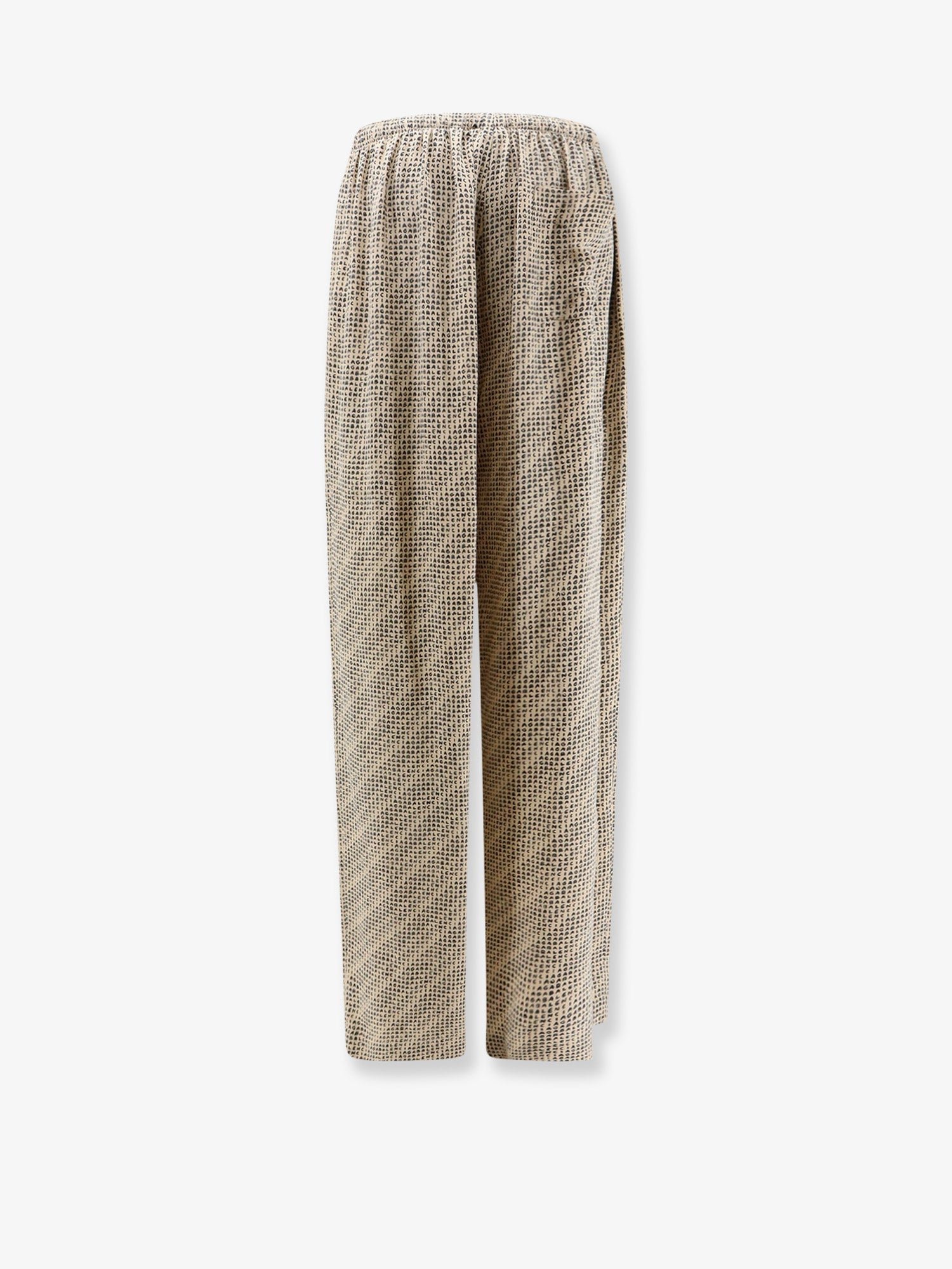 Balenciaga Women Monogram Silk Trousers BALENCIAGA
