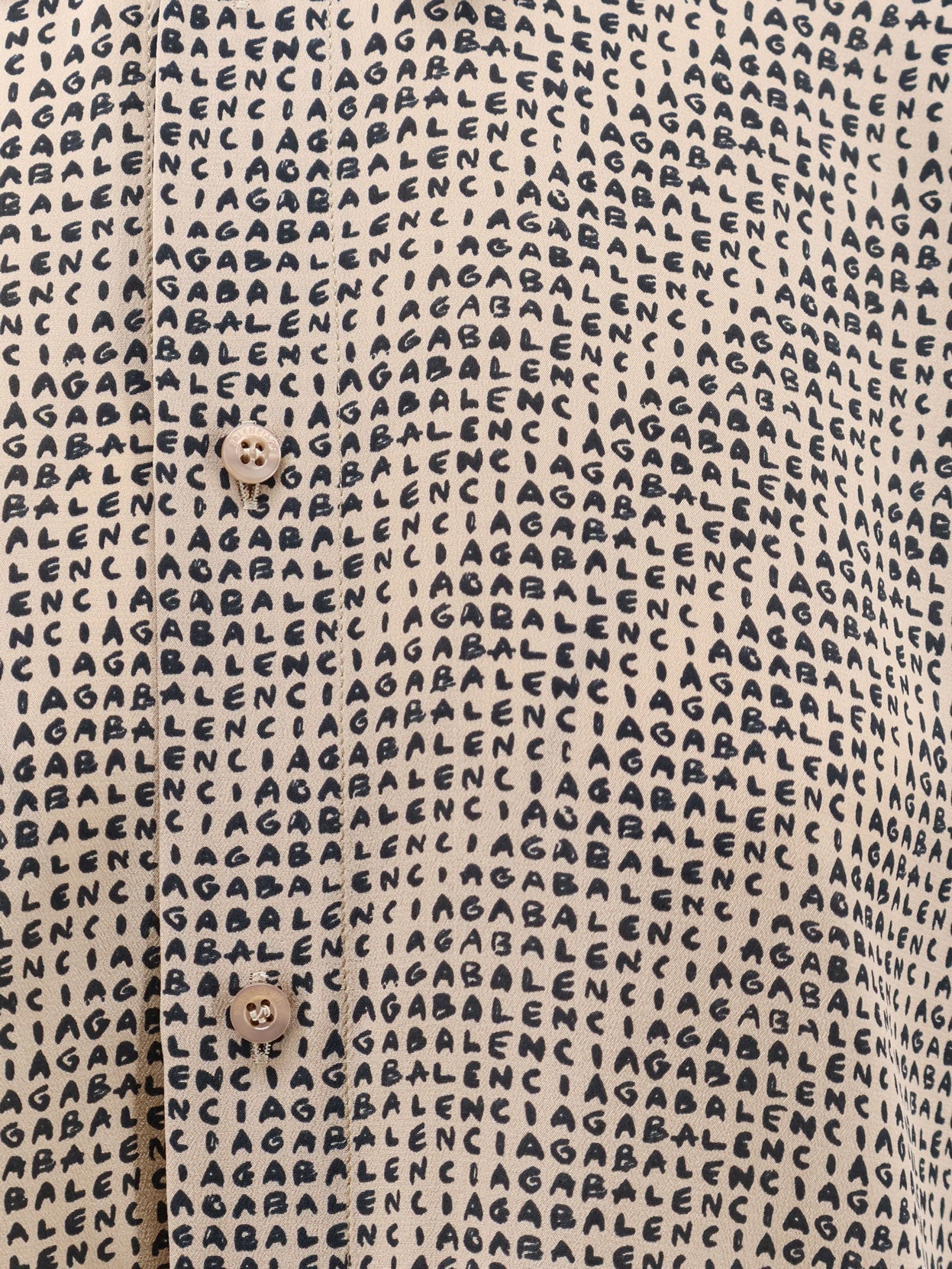 Balenciaga Women All Over Print Silk Shirt BALENCIAGA