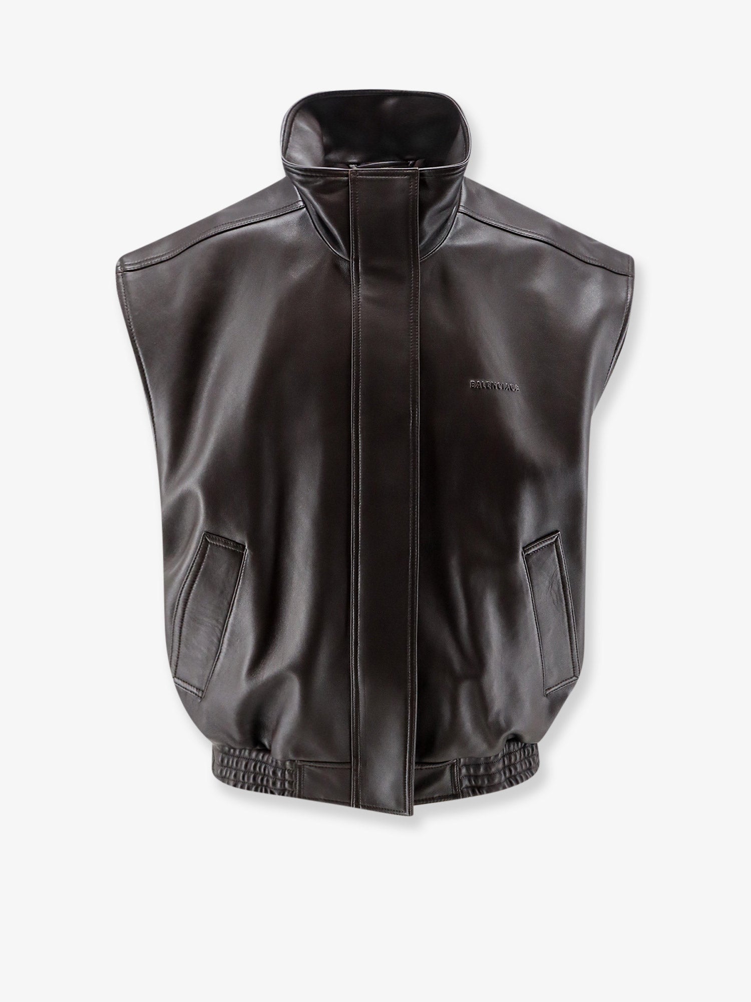 Balenciaga Women Giubbino In Pelle Smanicato BALENCIAGA