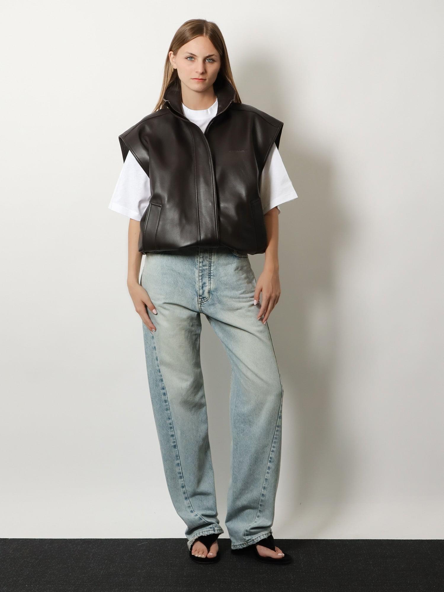 Balenciaga Women Giubbino In Pelle Smanicato BALENCIAGA