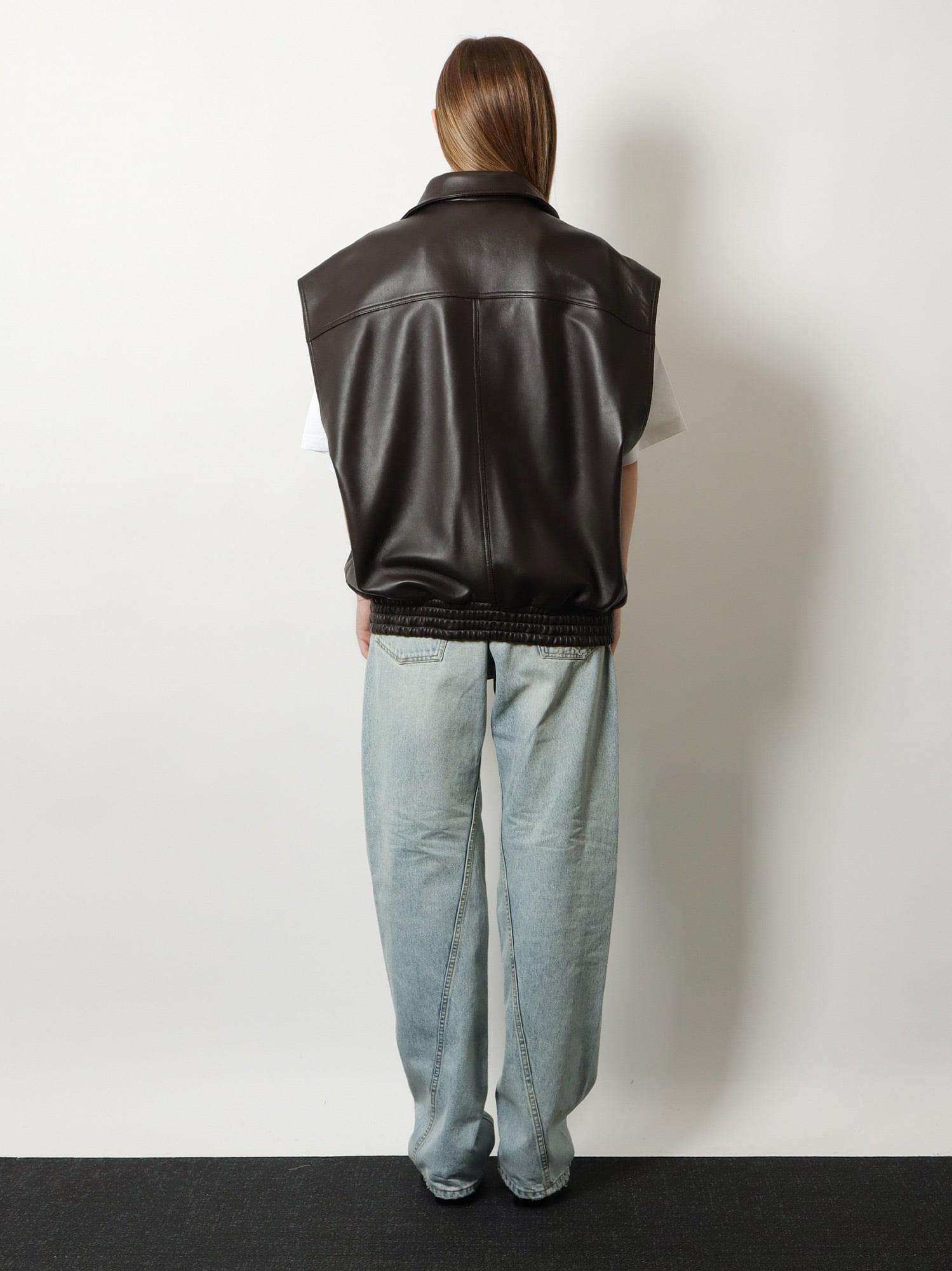 Balenciaga Women Giubbino In Pelle Smanicato BALENCIAGA