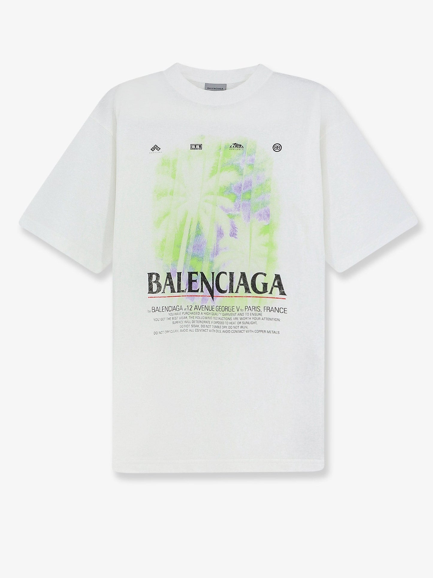Balenciaga Women The Window Cotton T-Shirt BALENCIAGA
