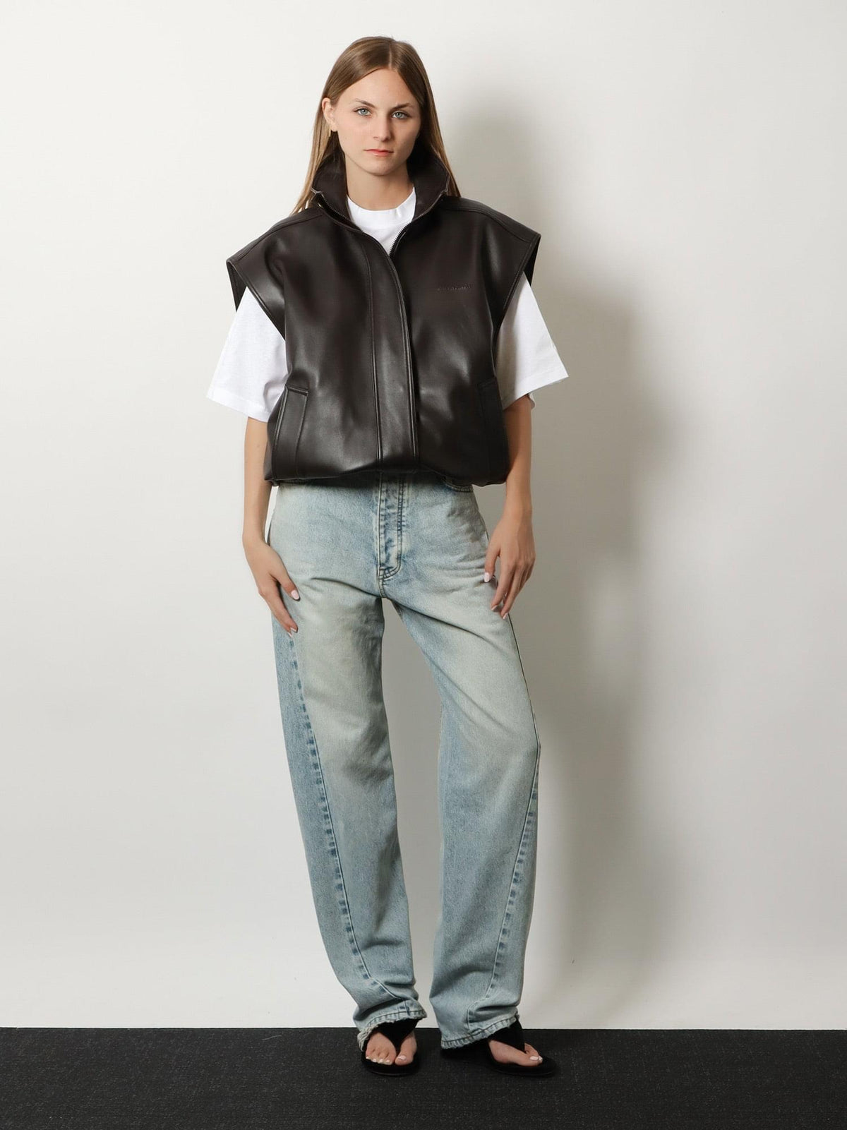 Balenciaga Women The Window Cotton T-Shirt BALENCIAGA
