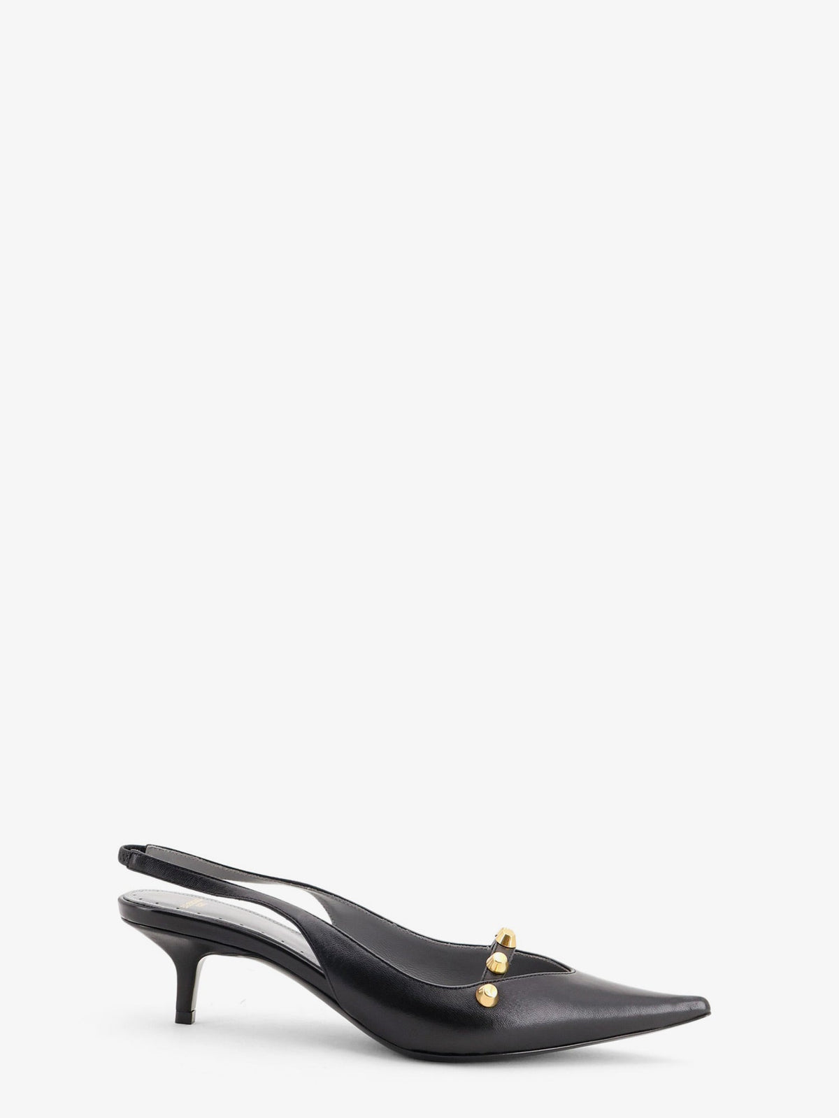 Balenciaga Women Midnight City Leather Pumps With Studs BALENCIAGA